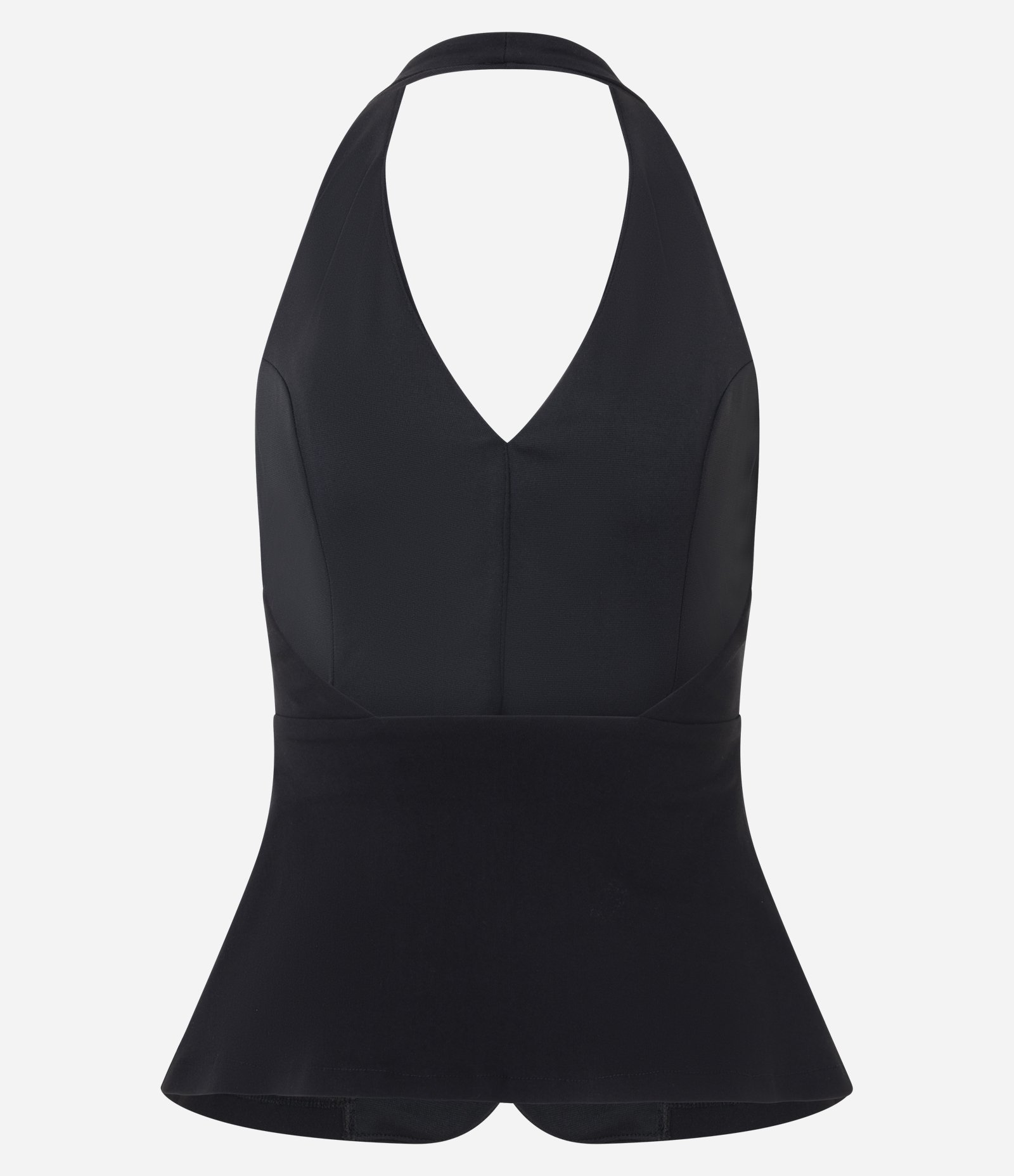 Blusa Frente Única em Bengaline com Bolsos Laterais Preto 6