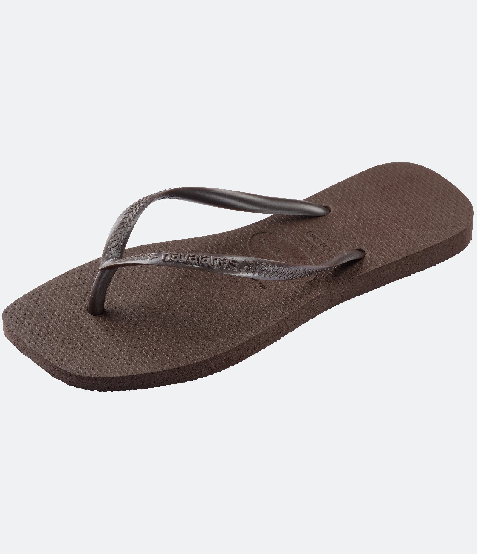 Chinelo Havaianas Slim Square com Bico Quadrado Marrom Escuro-AC 6