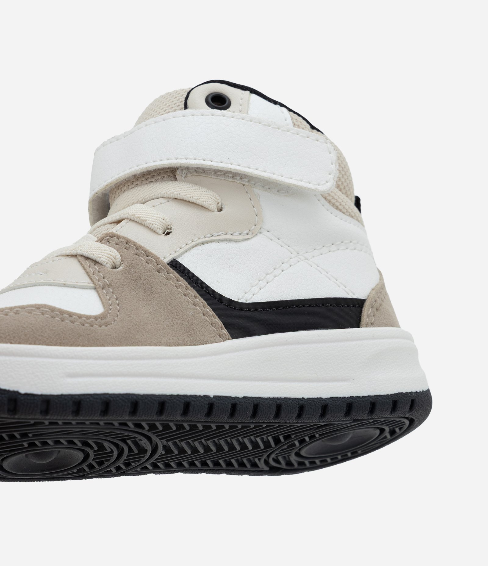 Tênis Infantil Abotinado com Velcro e Cadarço - Tam 20 a 27 Off White 6