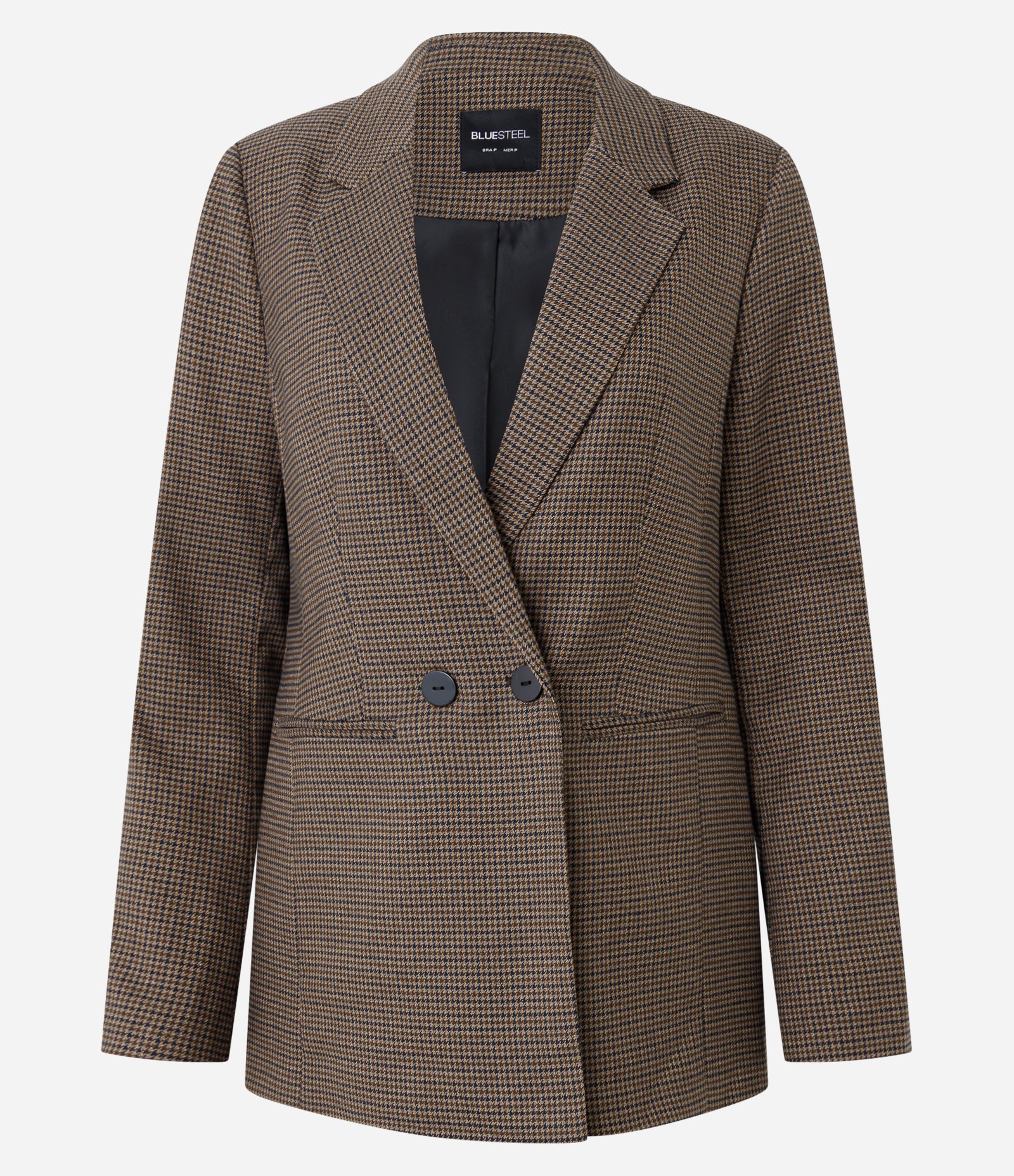 Blazer Alongado Alfaiatado Xadrez Marrom 5