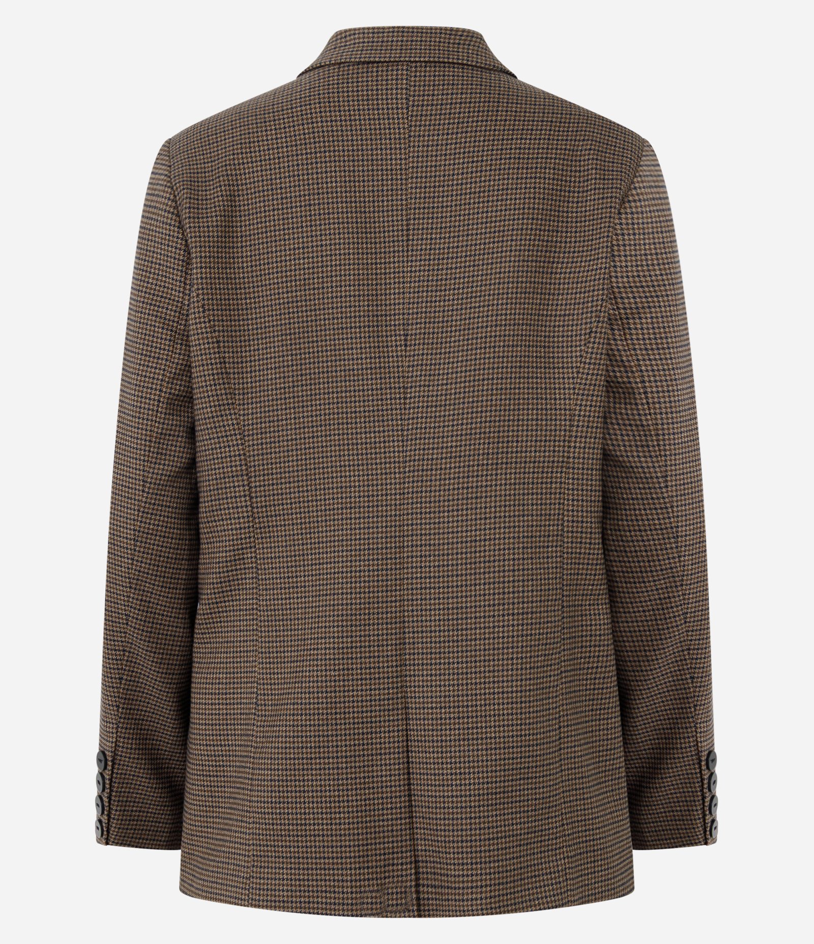 Blazer Alongado Alfaiatado Xadrez Marrom 6