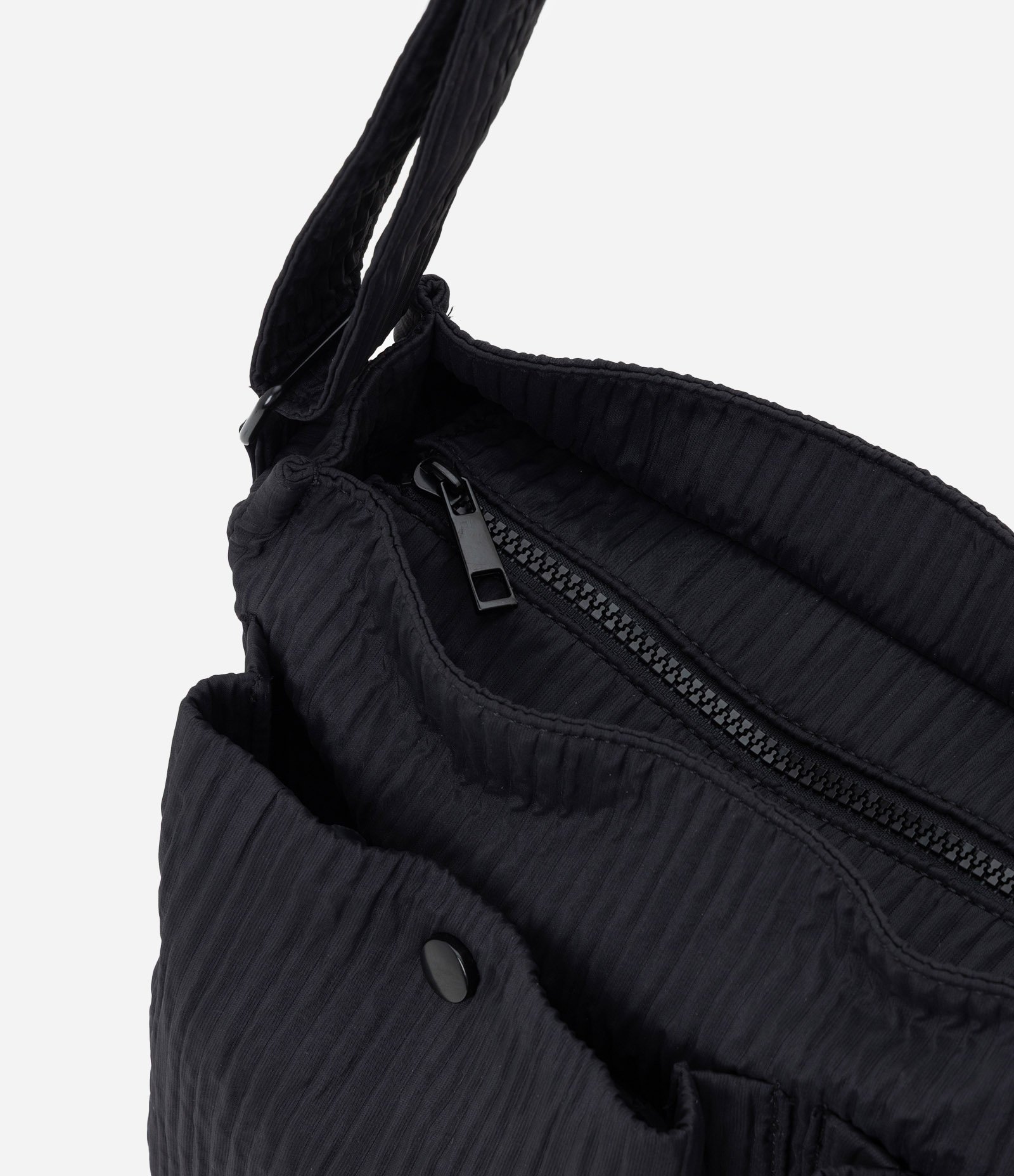 Bolsa Masculina Messenger Texturizada com Bolsos Frontais Preto 6