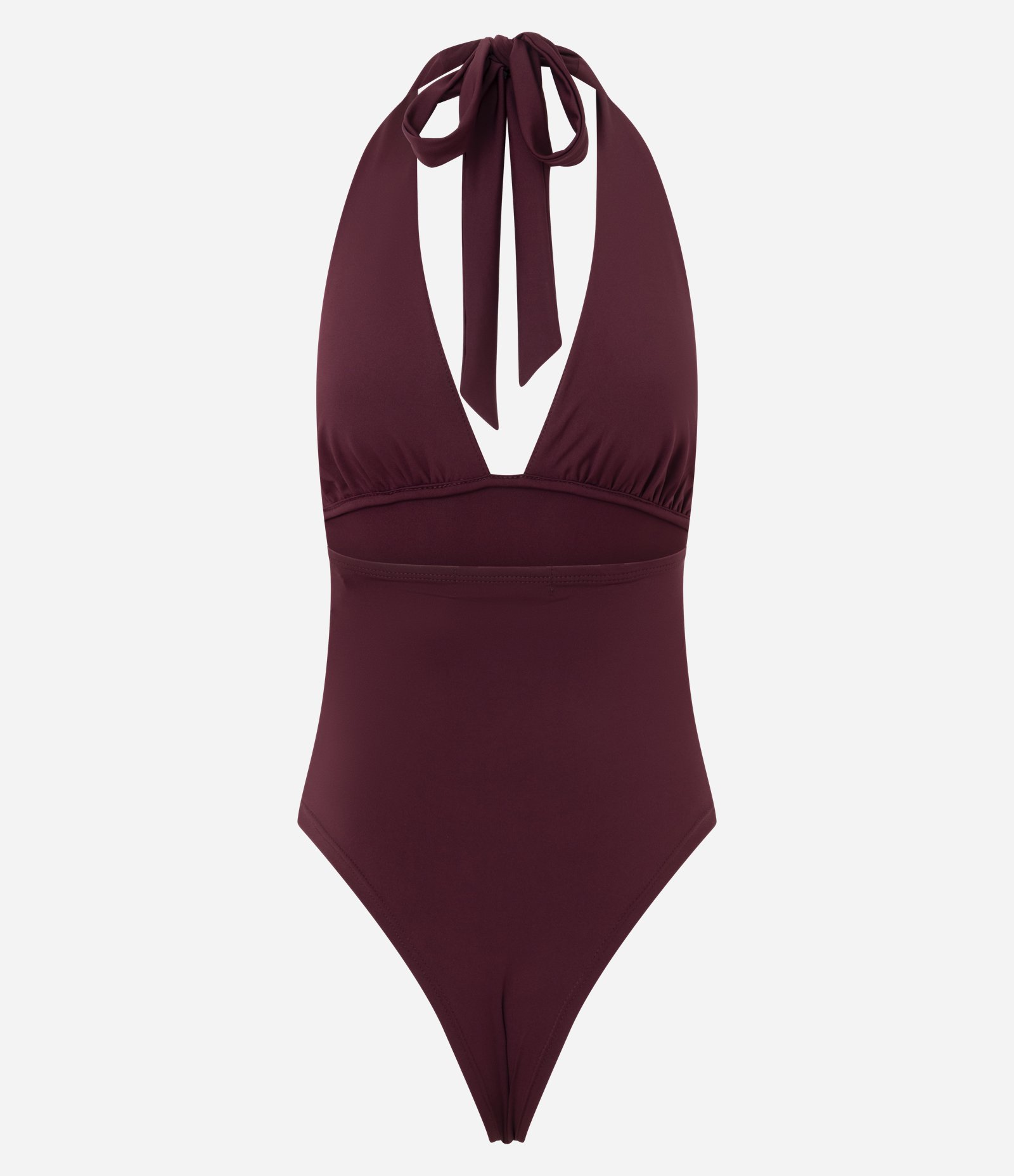 Body Frente Única em Microfibra com Amarração Vermelho 6