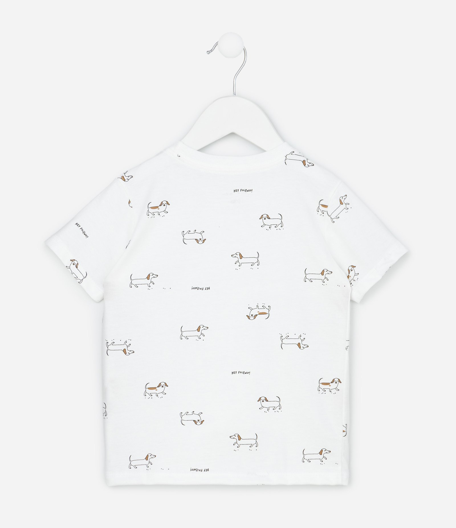 Camiseta Infantil com Estampa Linguicinha - Tam 1 a 4 Anos Branco 2