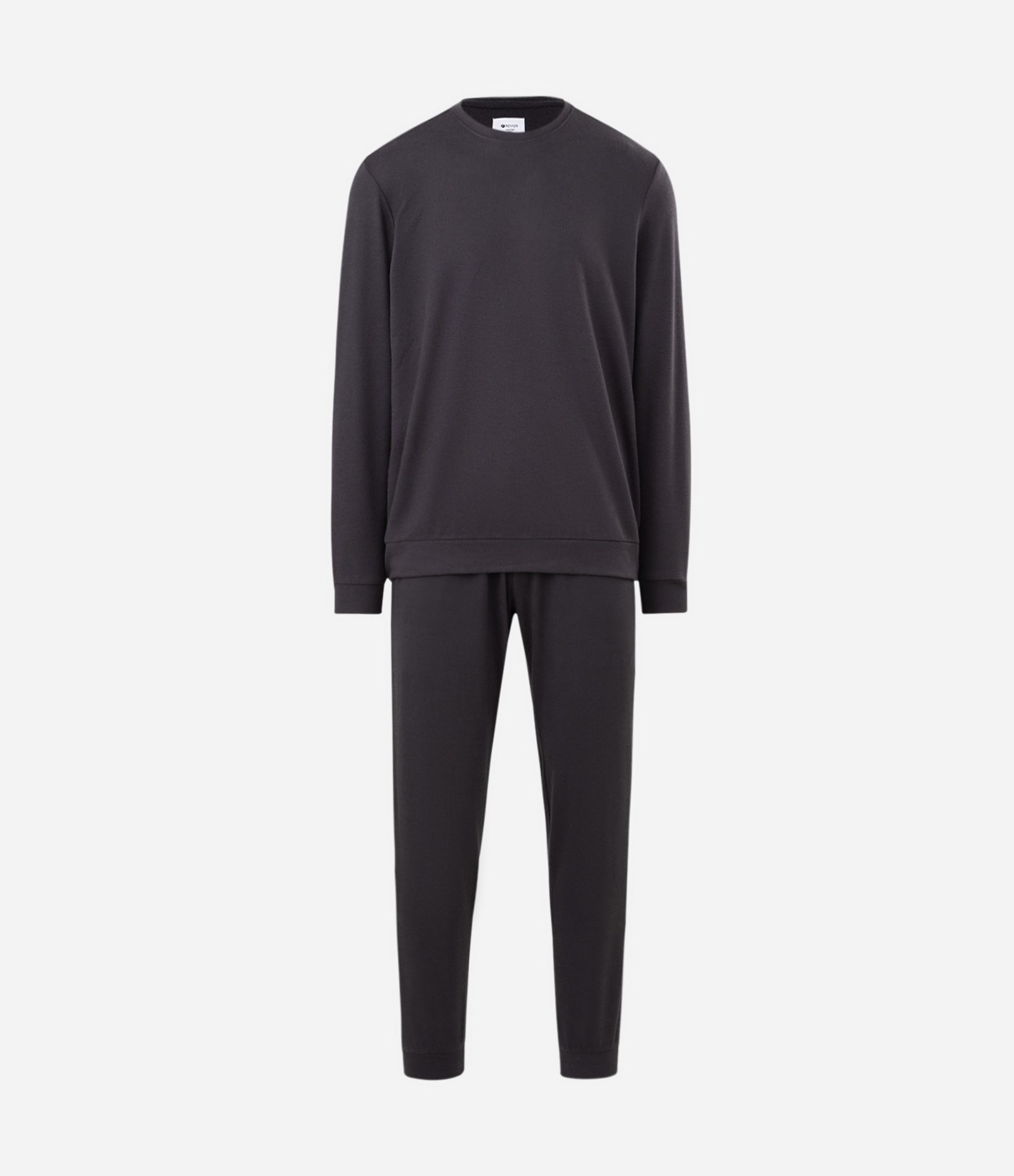 Pijama Longo Tricô Texturizado Preto 6
