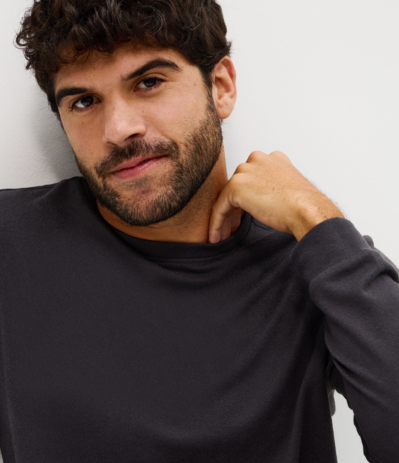 Pijama Longo Tricô Texturizado Preto 3