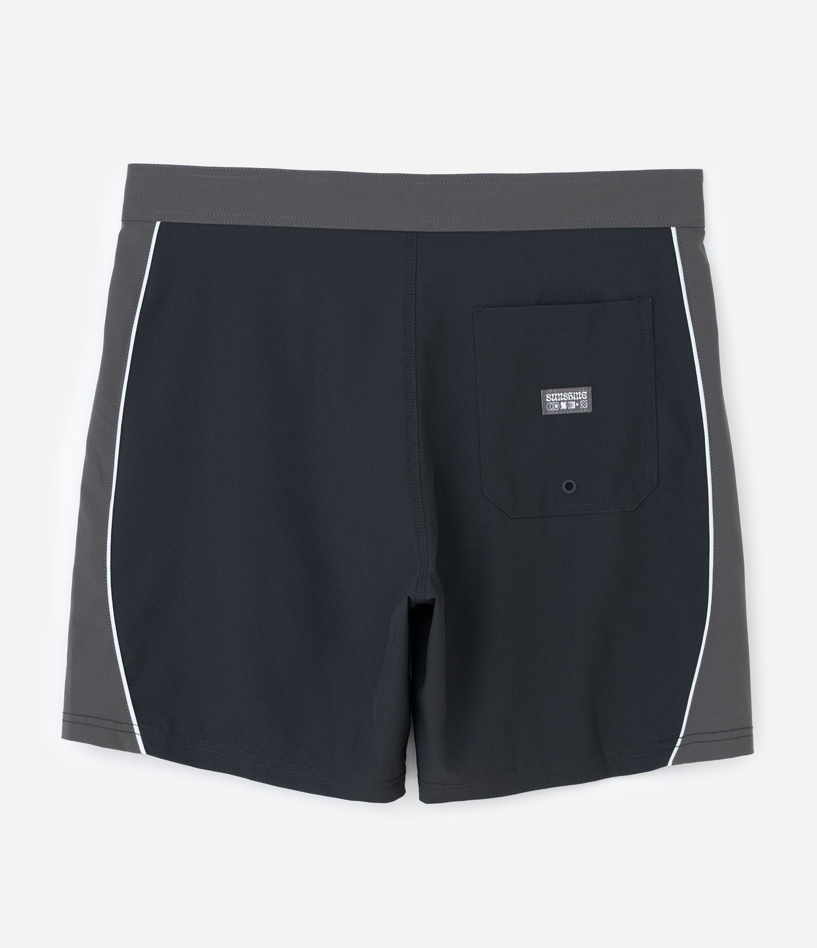 Bermuda em Poliamida com Cós Fixo e Ripstop Cinza 2