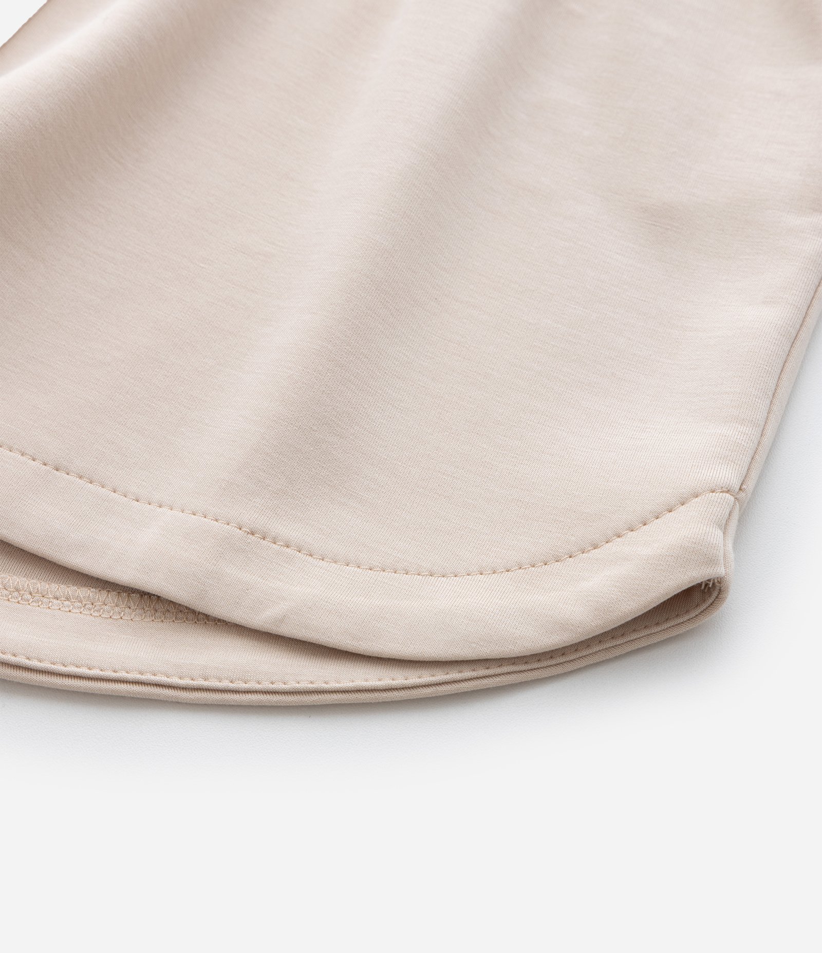 Short Infantil Runner em Moletinho sem Felpa com Amarração Tam - 5 a 14 Anos Bege Claro 4