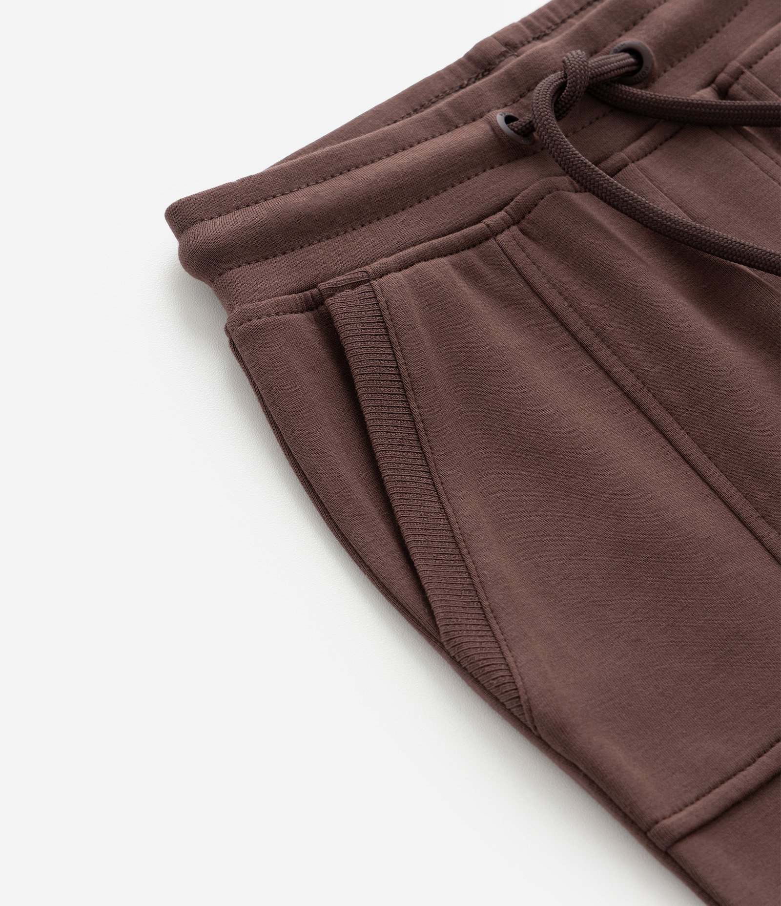 Calça Infantil em Modal com Recortes e Bolsos - Tam 1 a 6 Anos Marrom Escuro 6