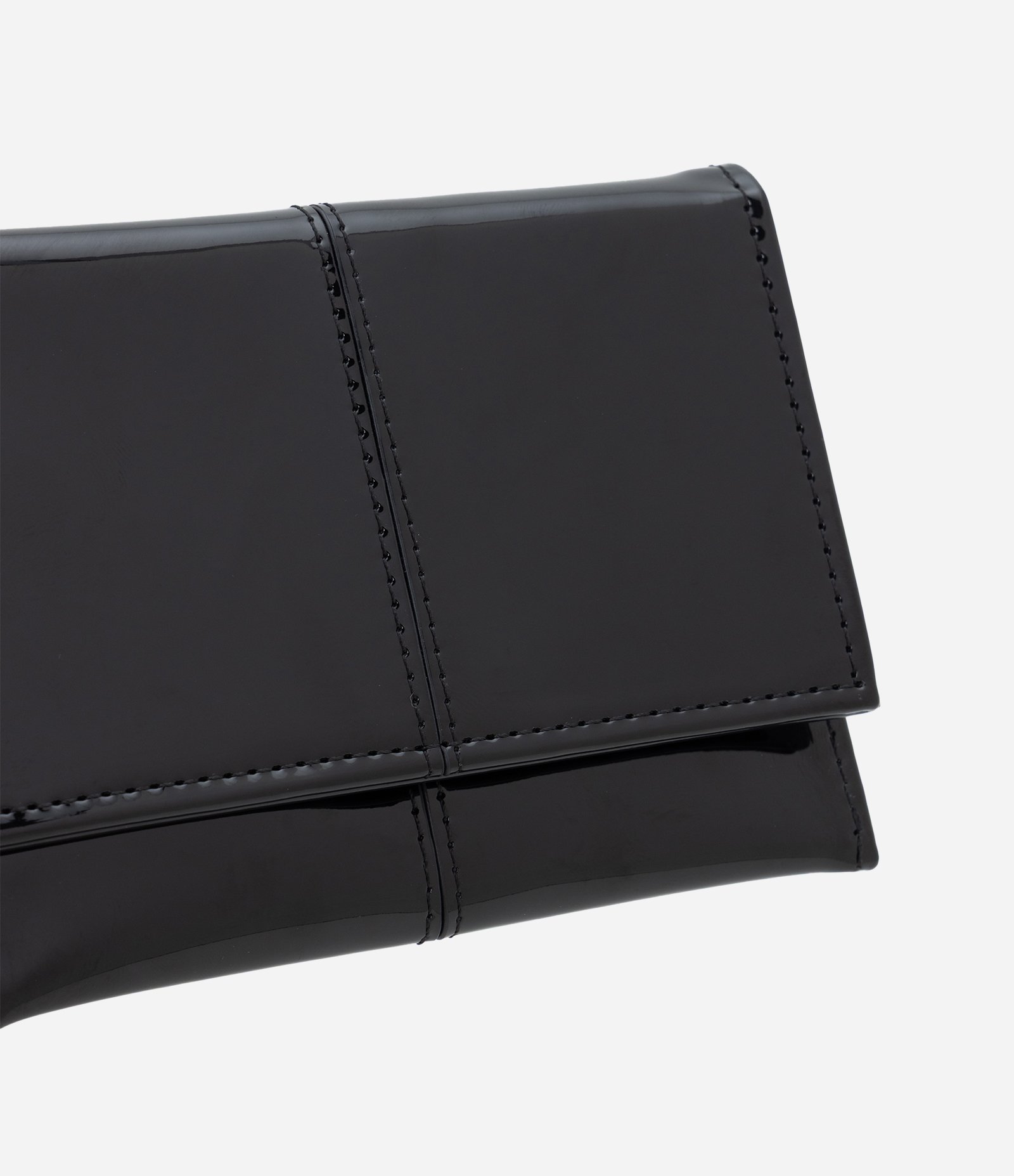 Carteira Envelope Pequena Envernizada Preto 3