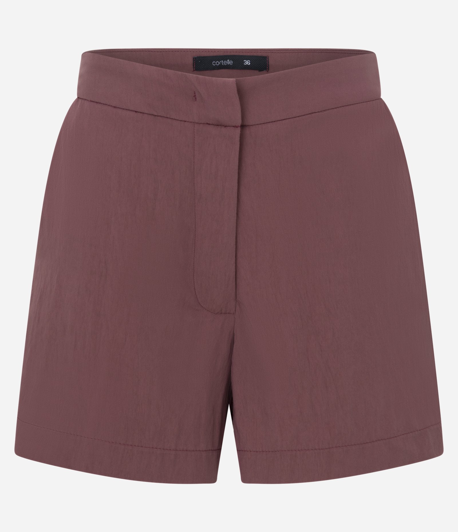 Short Alfaiataria em Tecido com Cós Estruturado Vermelho 1