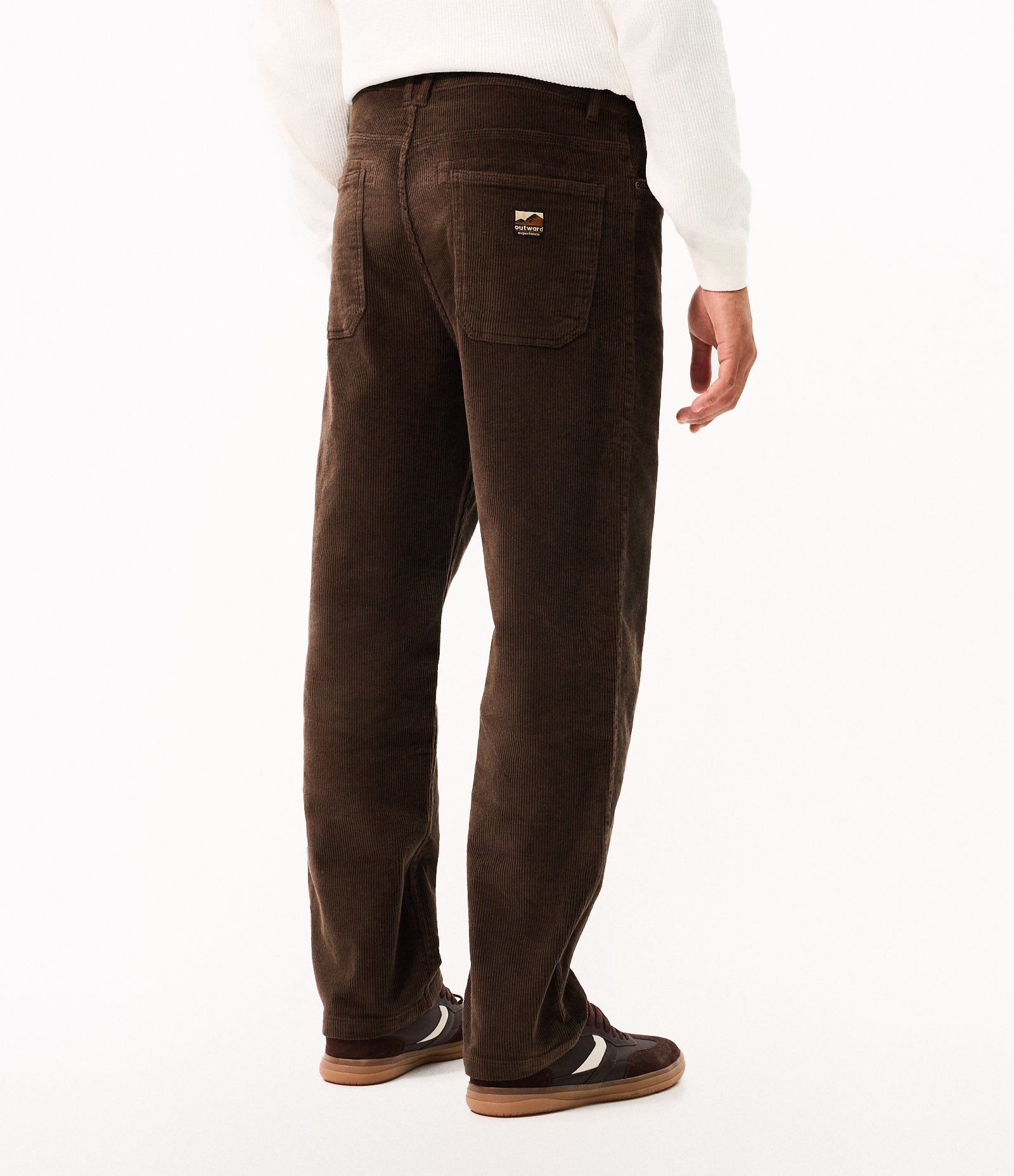 Calça Baggy em Veludo Cotelê Marrom 5