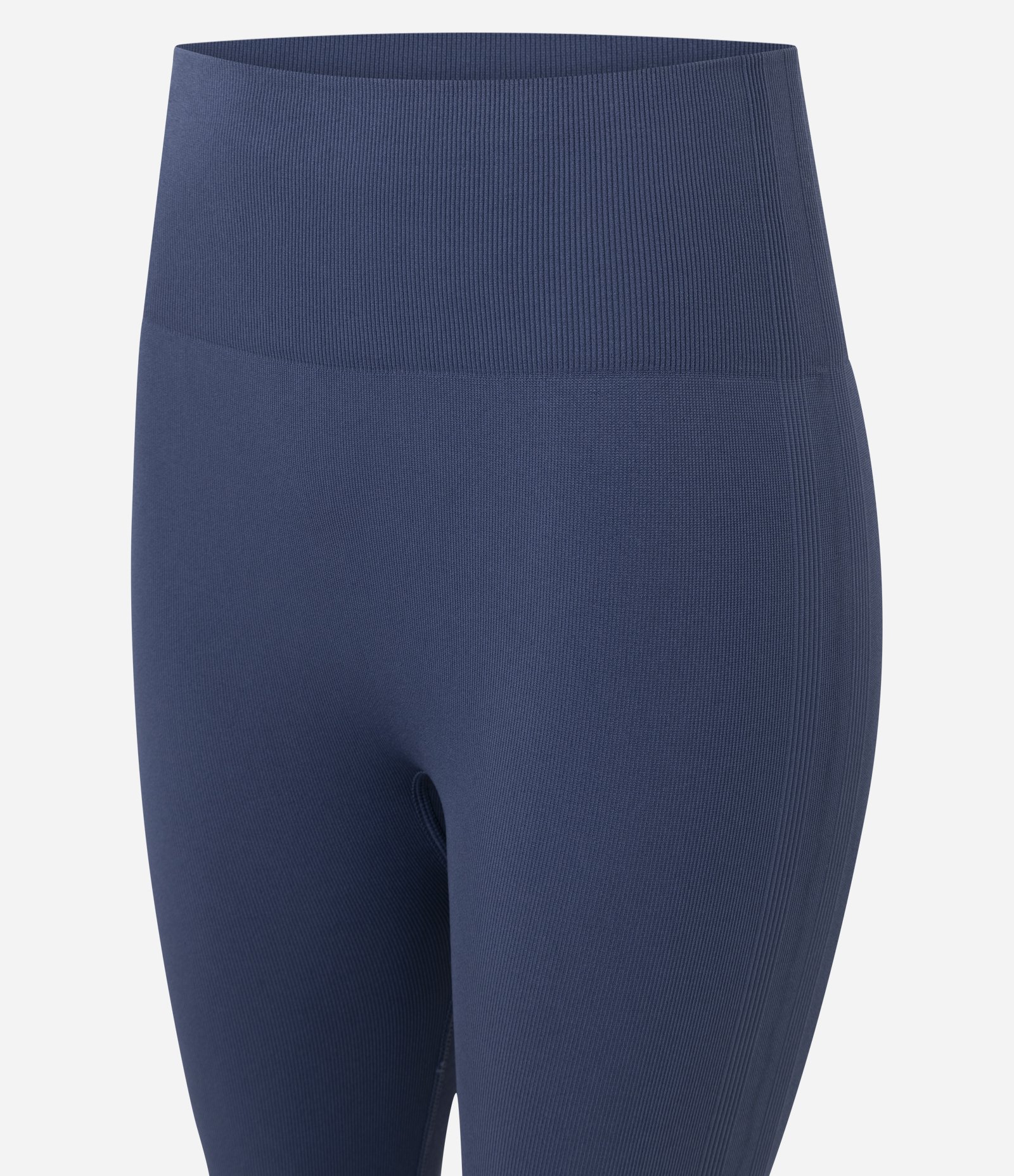 Calça Legging Esportiva Canelado em Ribana Seamless Azul 2
