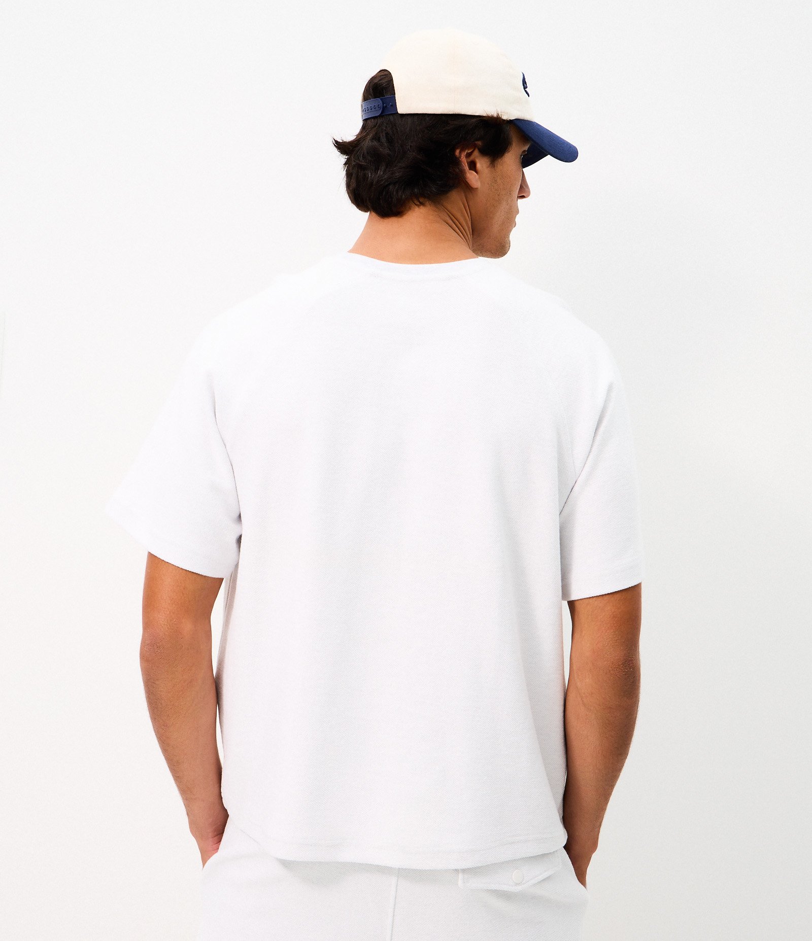 Camiseta Oversized em Moletom com Bordado no Peito Branco 3