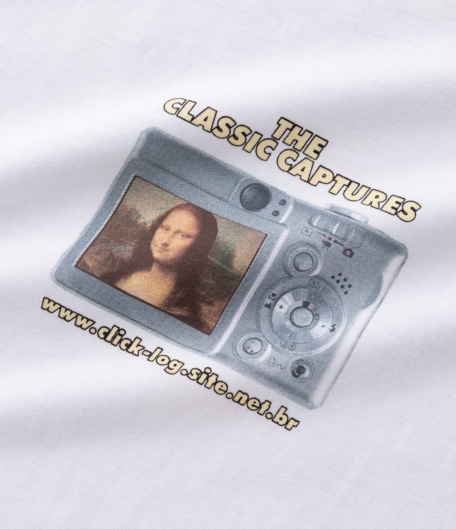 Camiseta Comfort em Algodão com Estampa Classic Captures Monalisa Branco 8