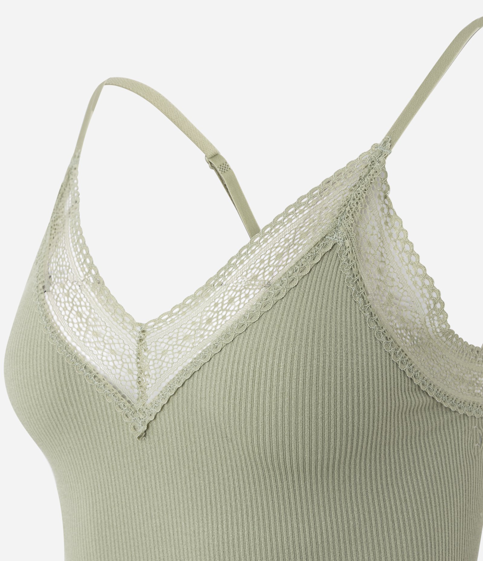 Blusa de Pijama Seamless com Rendinha Verde 2