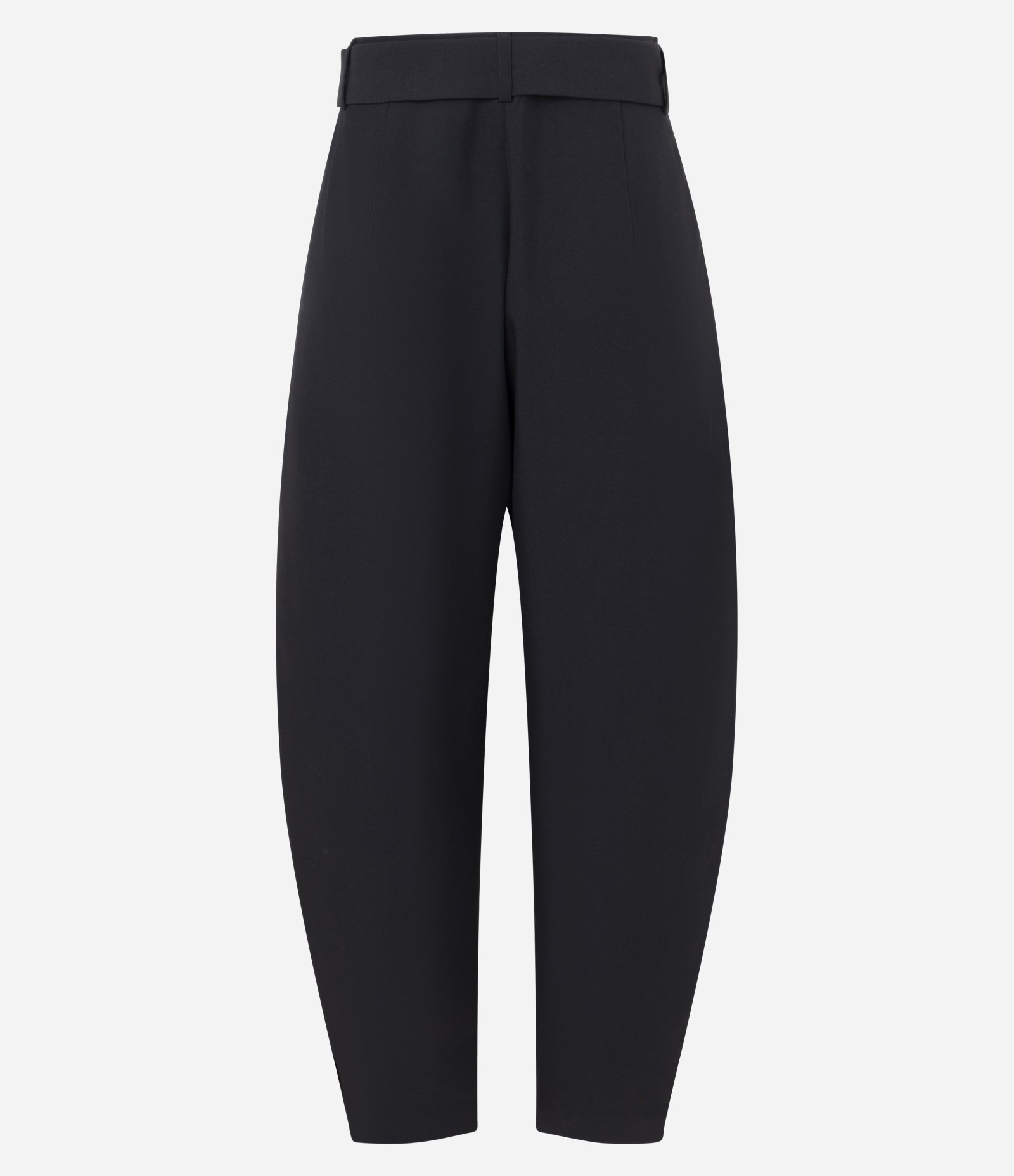 Calça Barrel Alfaiatada com Cinto e Fivela Metálica Preto 2