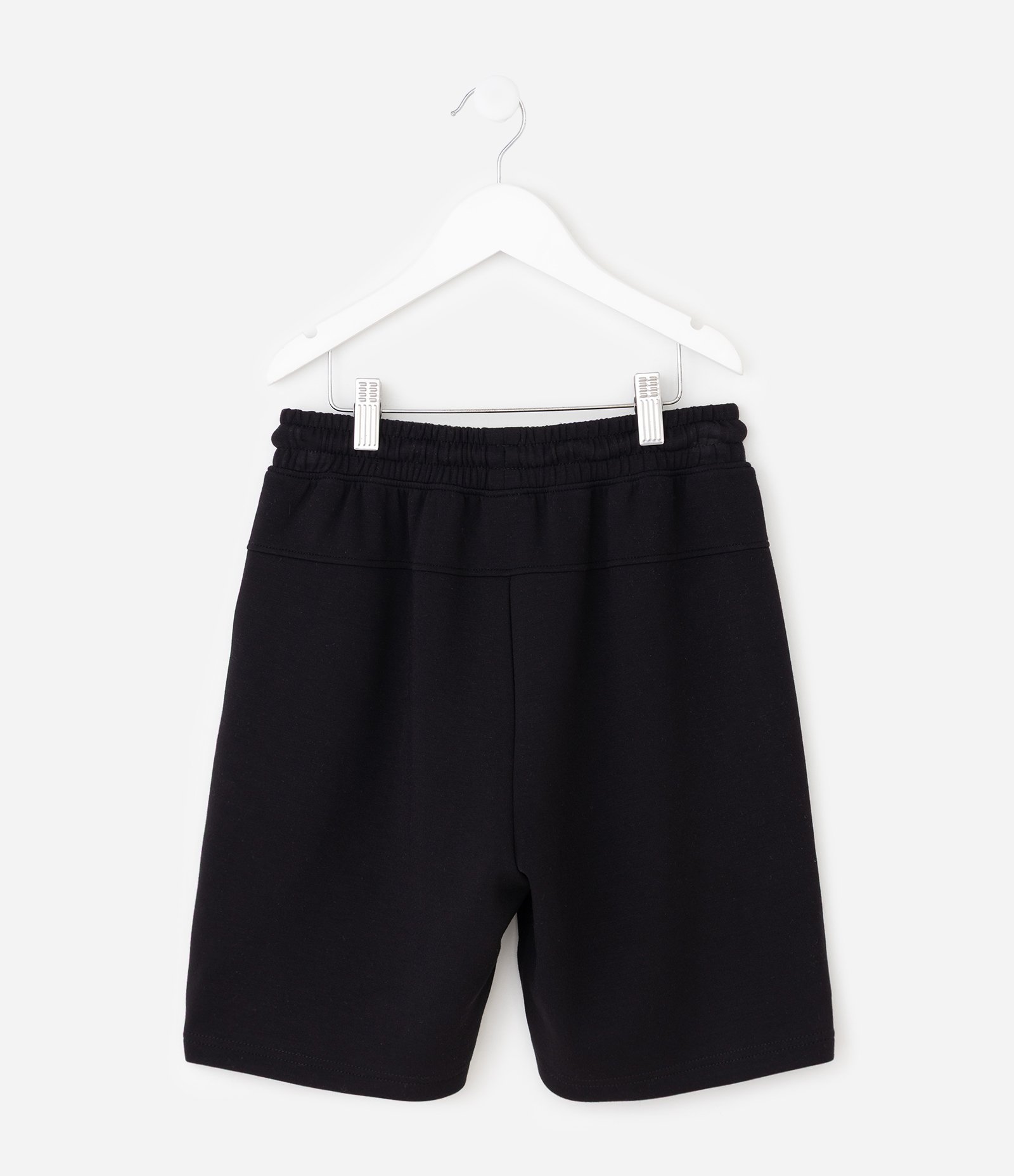 Bermuda Infantil em Moletom com Bolso com Zíper - Tam 5 a 14 Anos Preto 4