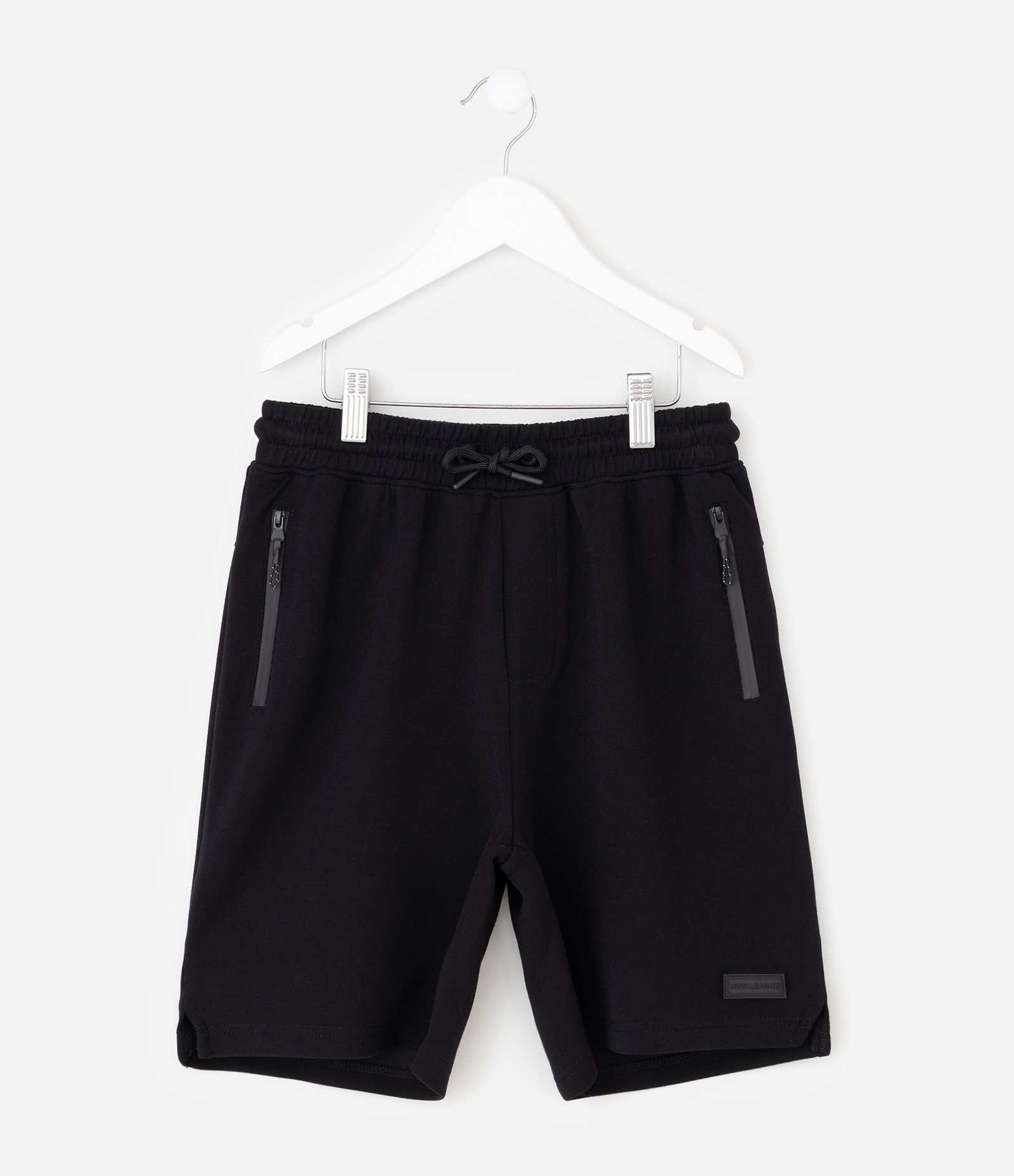 Bermuda Infantil em Moletom com Bolso com Zíper - Tam 5 a 14 Anos Preto 6