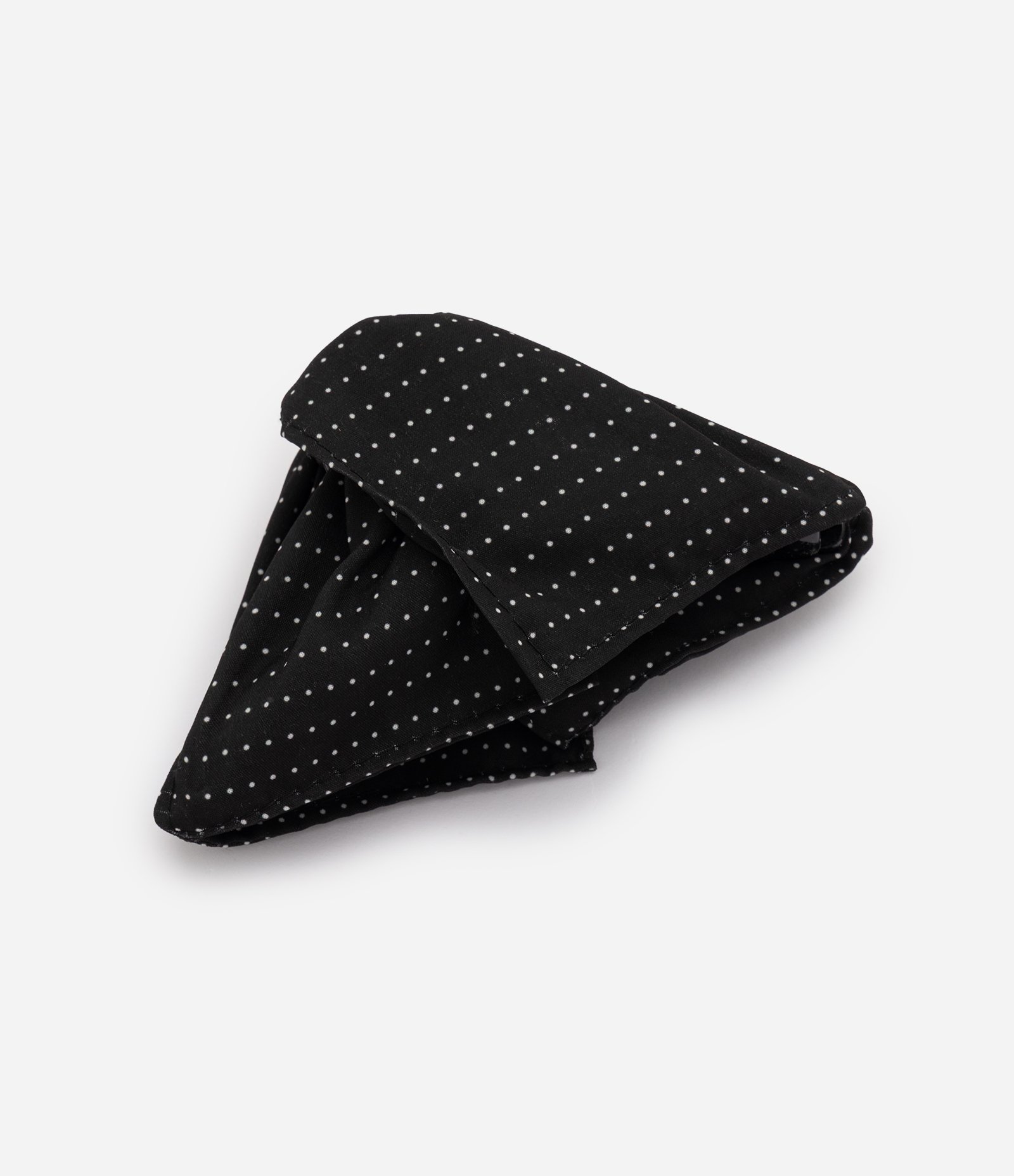 Piranha de Cabelo com Lenço Poá Preto 1