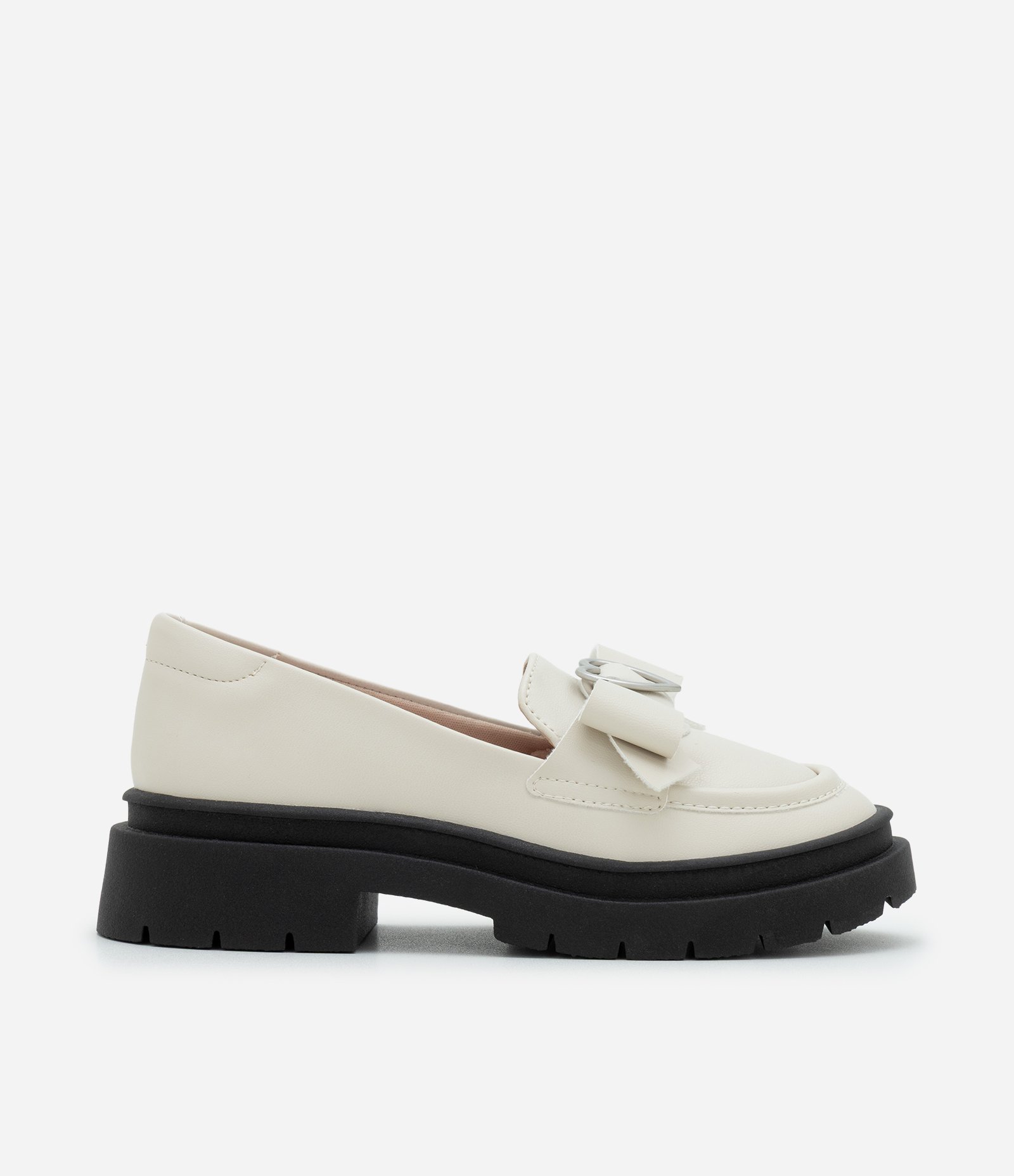 Sapato Oxford Infantil com Laço e Coração - Tam 26 ao 34 Off White 4