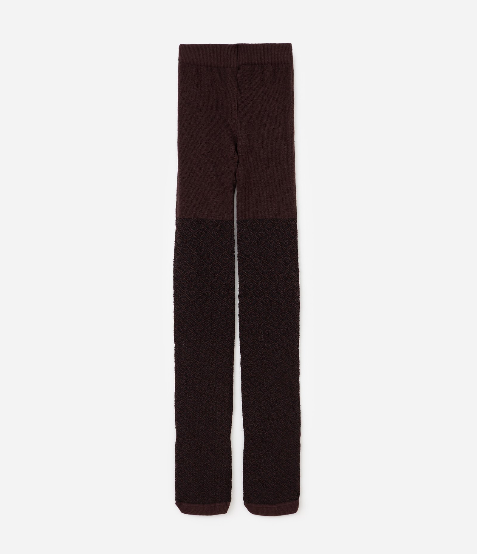 Meia-Calça Infantil em Algodão Texturizado com Laços – Tam P a G Marrom 1