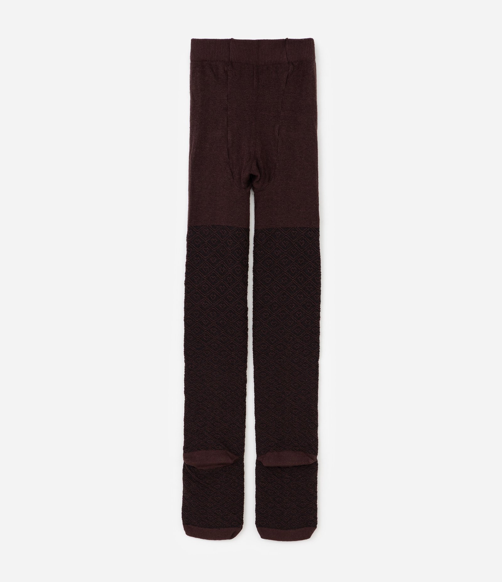 Meia-Calça Infantil em Algodão Texturizado com Laços – Tam P a G Marrom 2