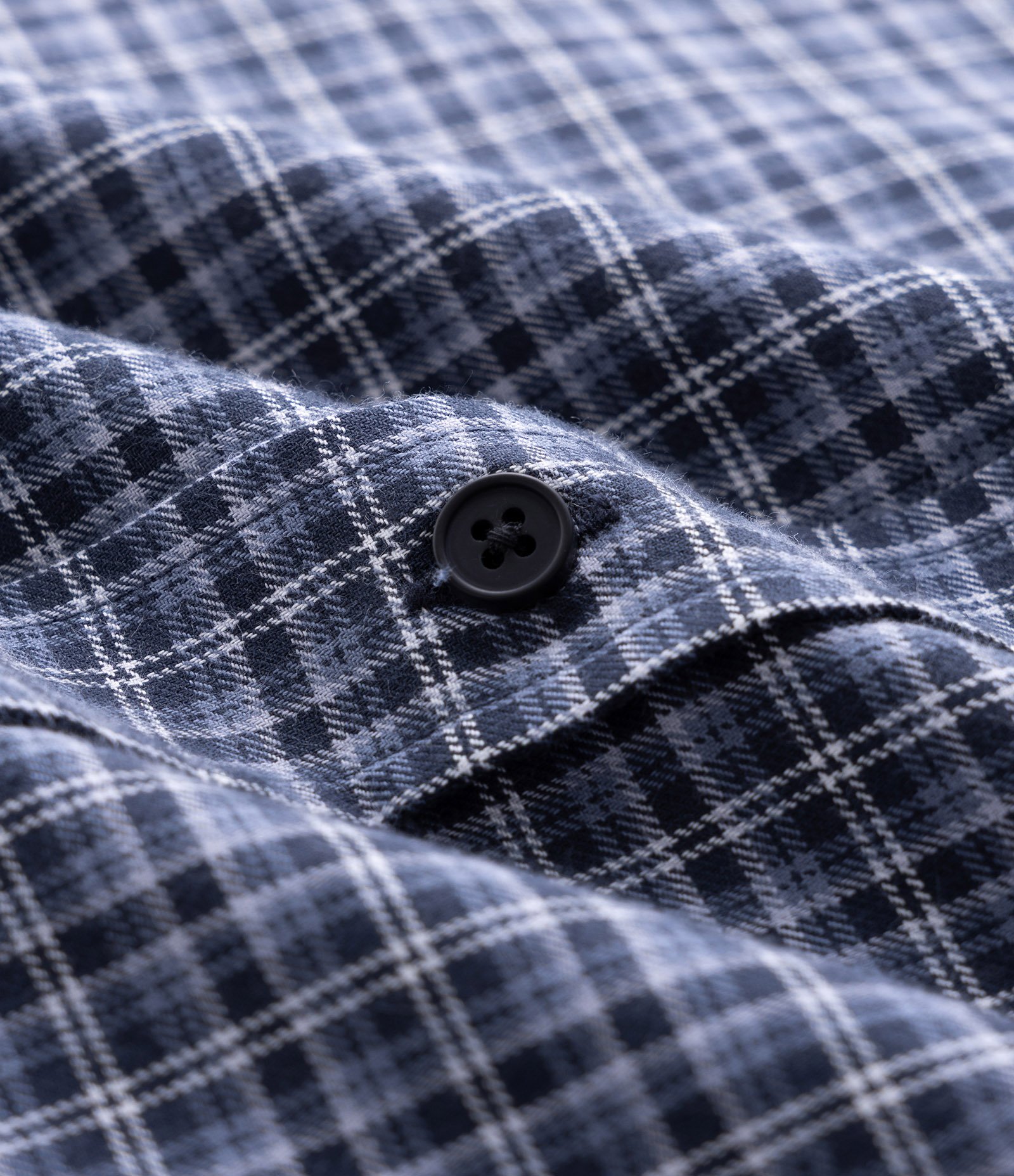 Camisa Manga Curta em Tricoline Xadrez Preto 7