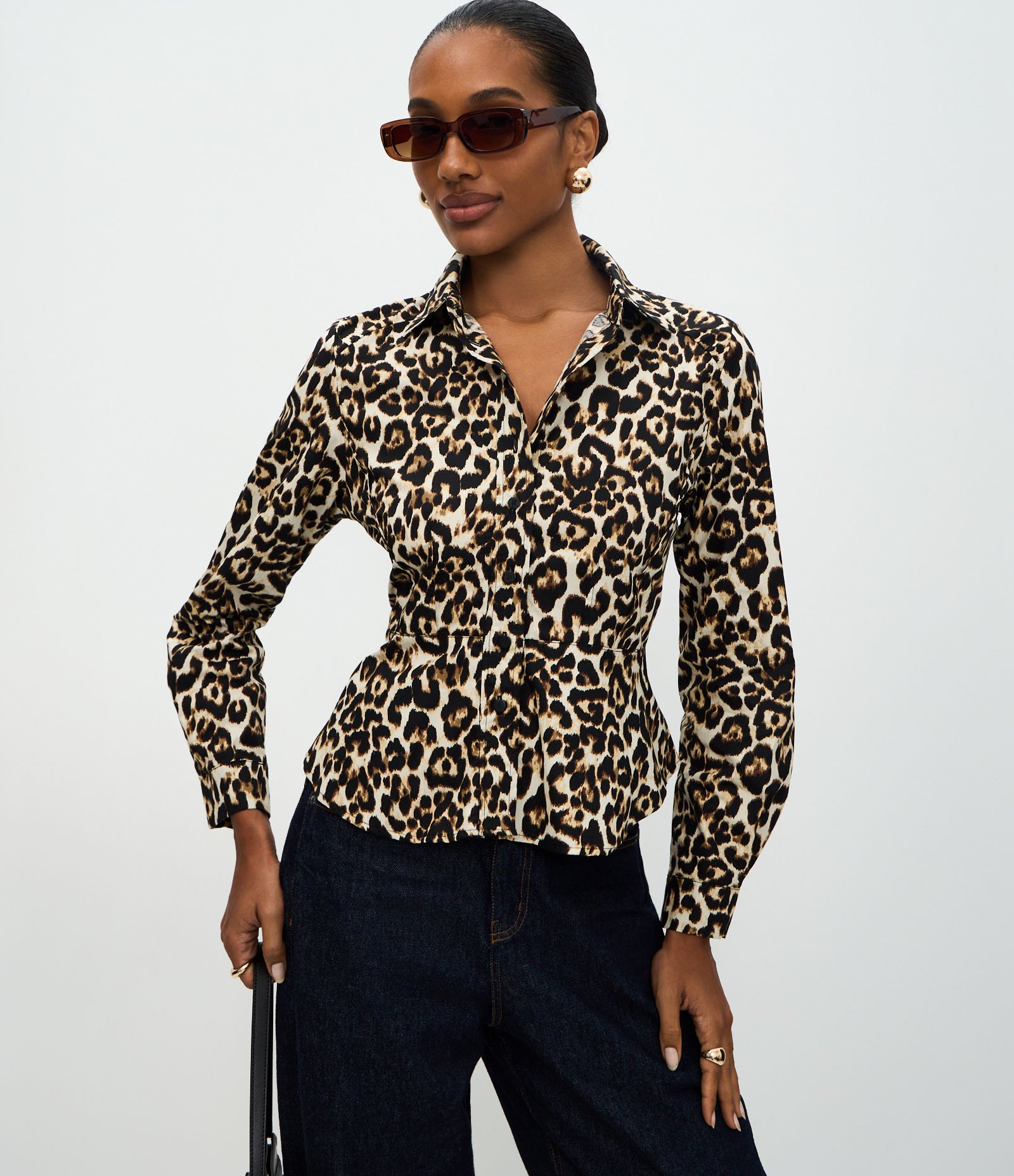 Camisa em Tricoline com Estampa Animal Print Multicores 1