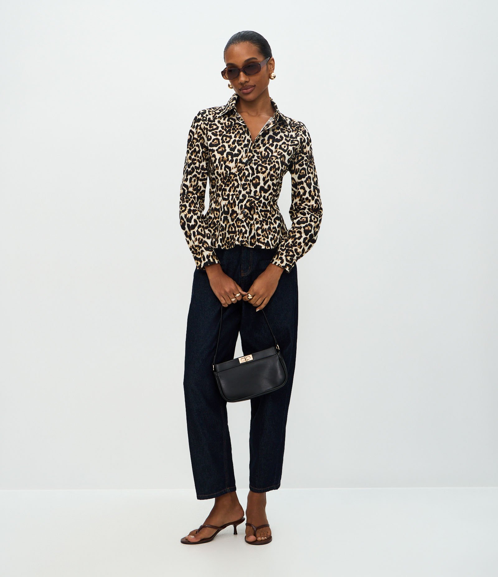 Camisa em Tricoline com Estampa Animal Print Multicores 2