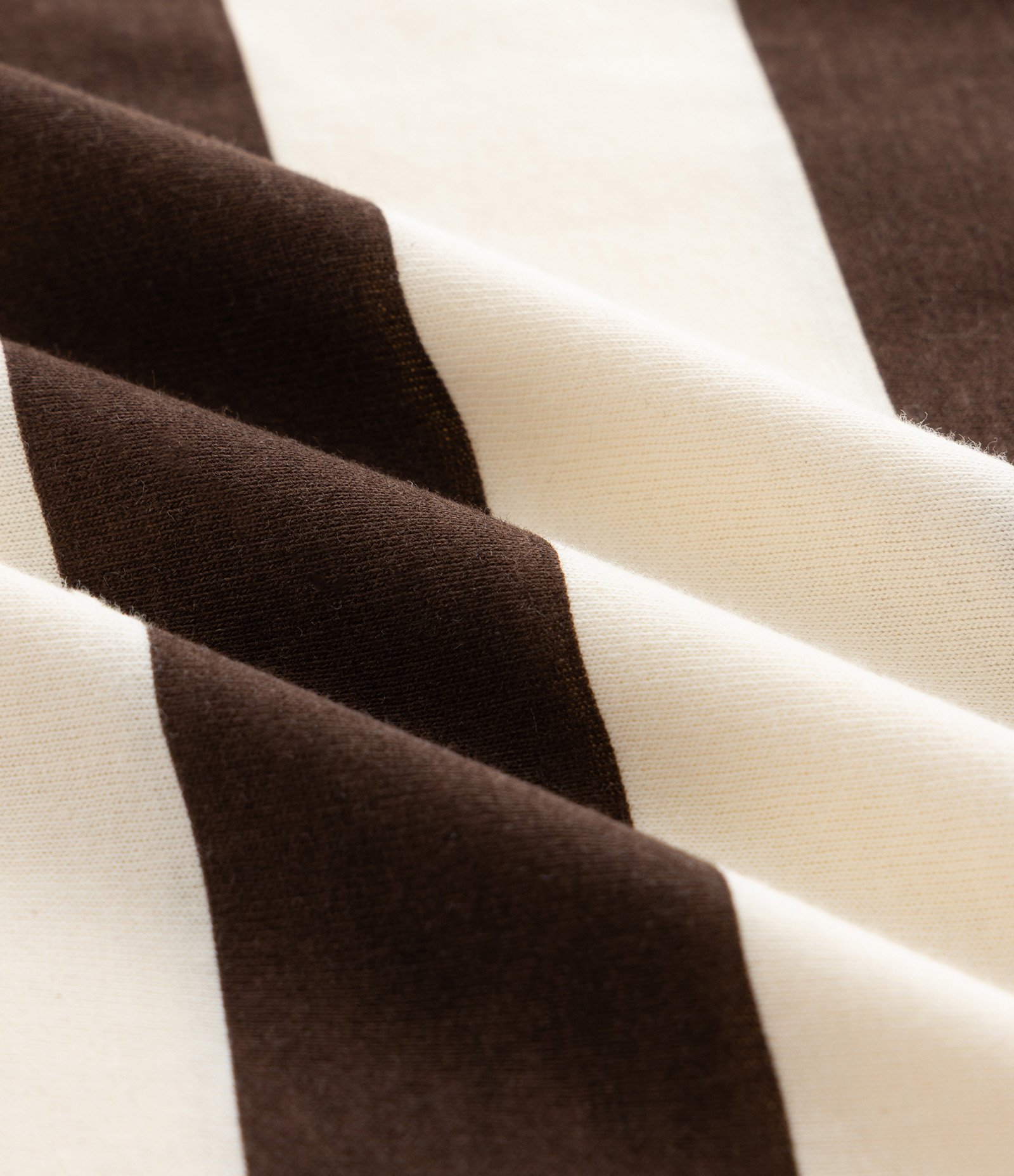 Camiseta Infantil Regular com Estampa de Listras e Bolso - Tam 5 a 14 Anos Marrom/Bege 3