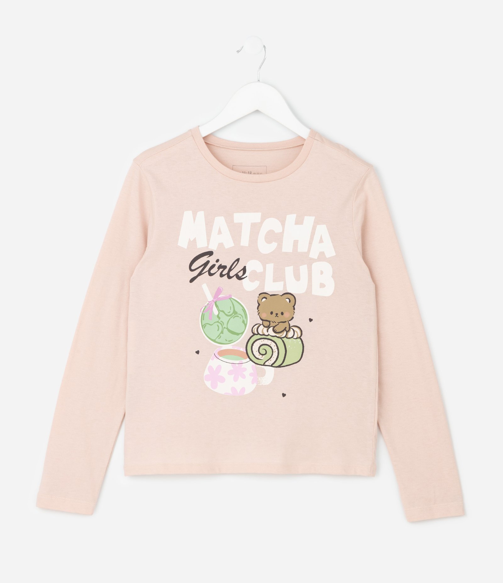 Camiseta Infantil Slim com Estampa Matcha – Tam 5 a 14 Anos Rosa Claro 1