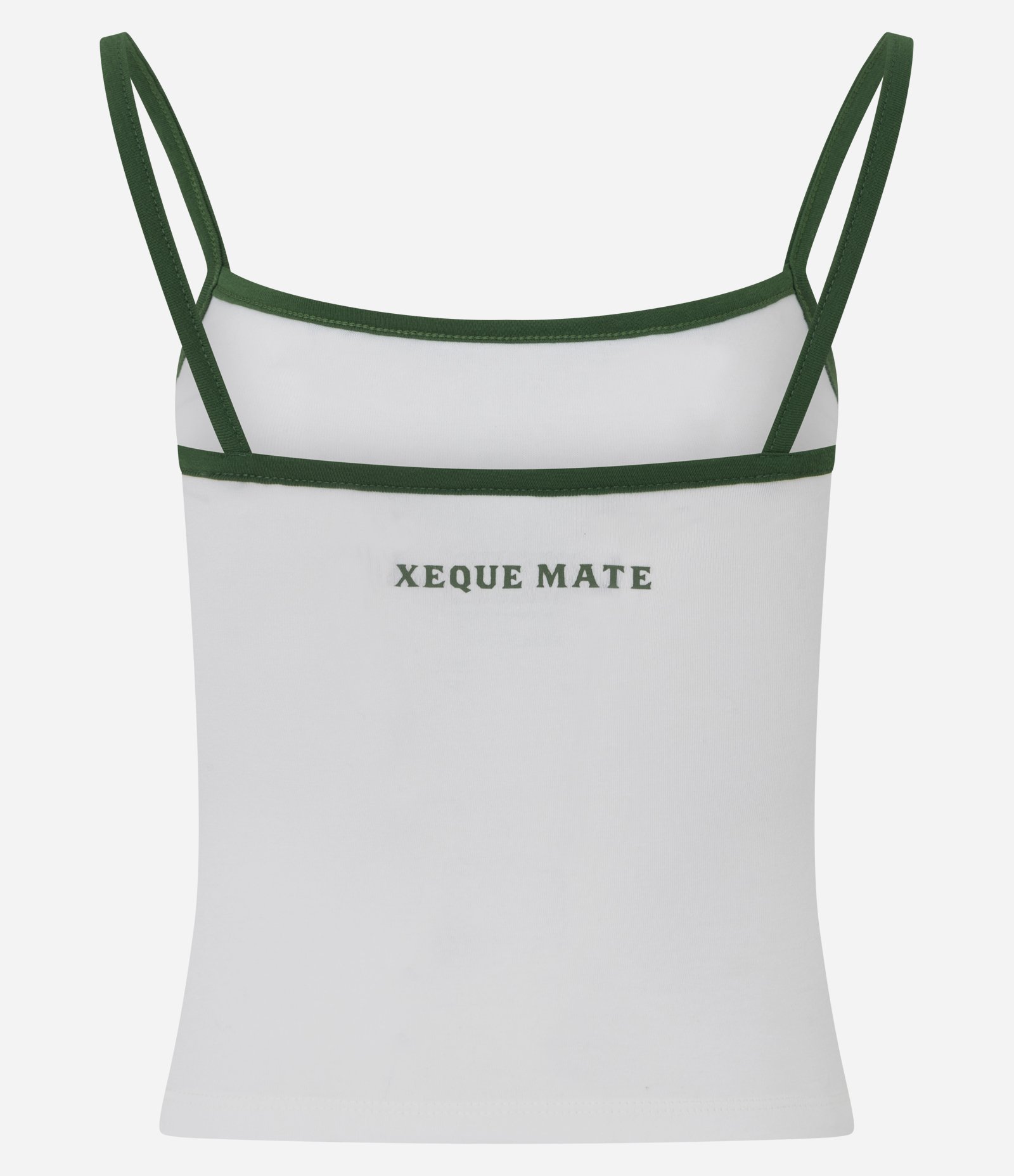 Blusa de Alcinha em Ribana com Estampa Xeque Mate Branco 5