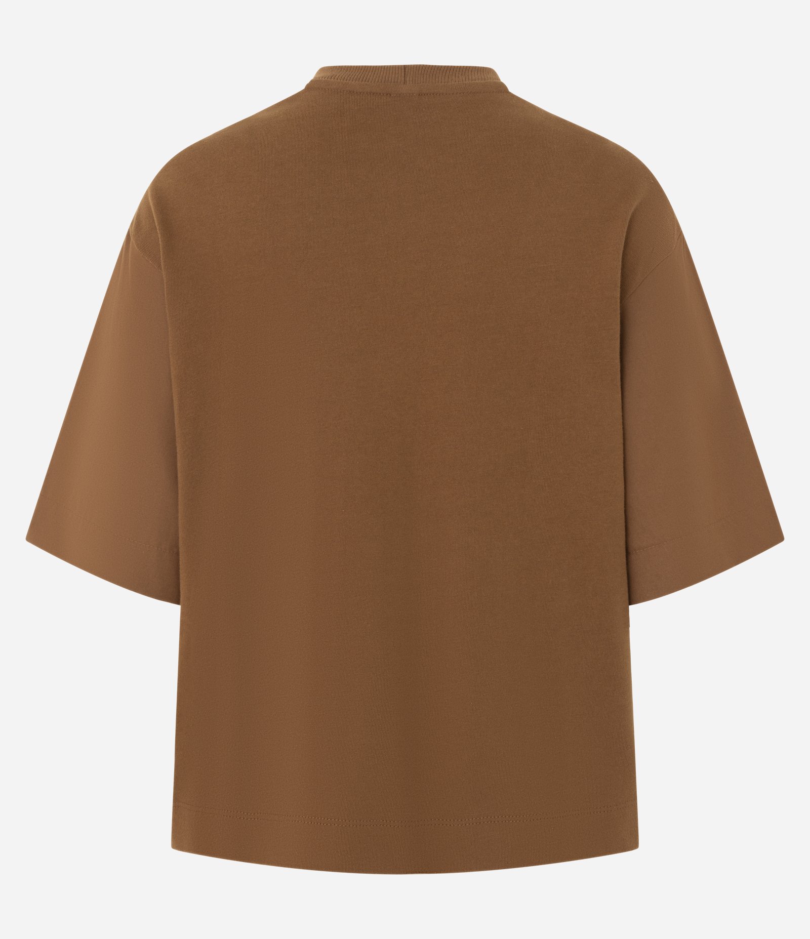 Blusa Boxy em Algodão com Bolsos Cargo Alfaiatados Marrom 7