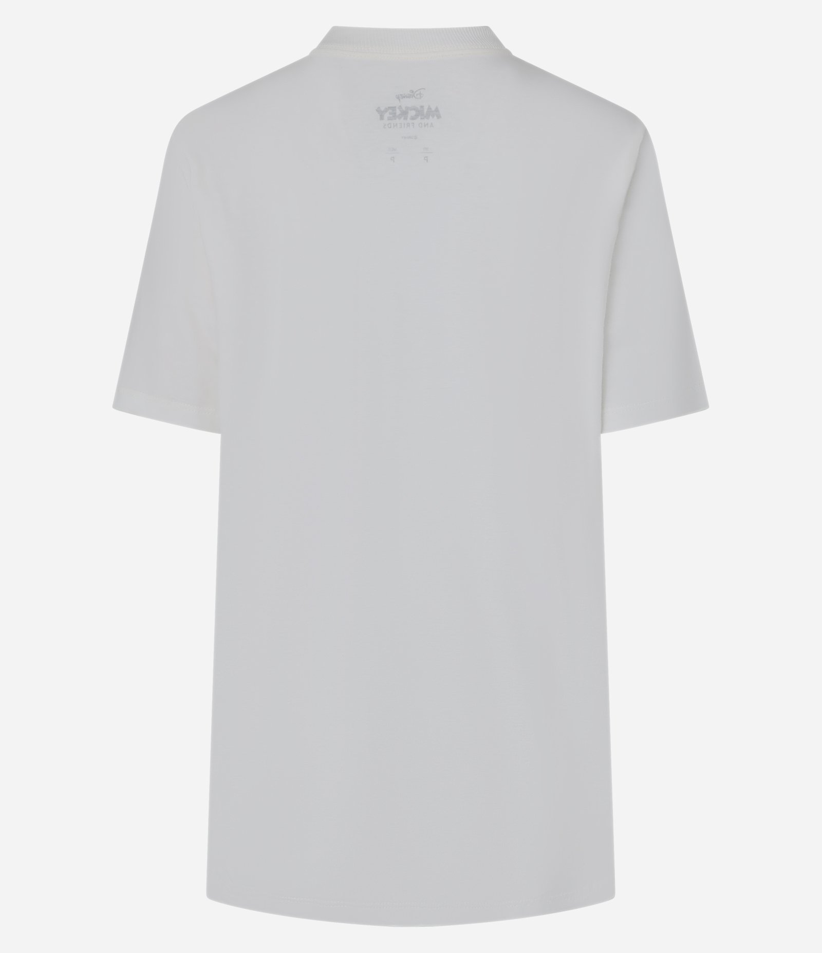 Camiseta em Algodão com Estampa Mickey e Amigos Branco 4