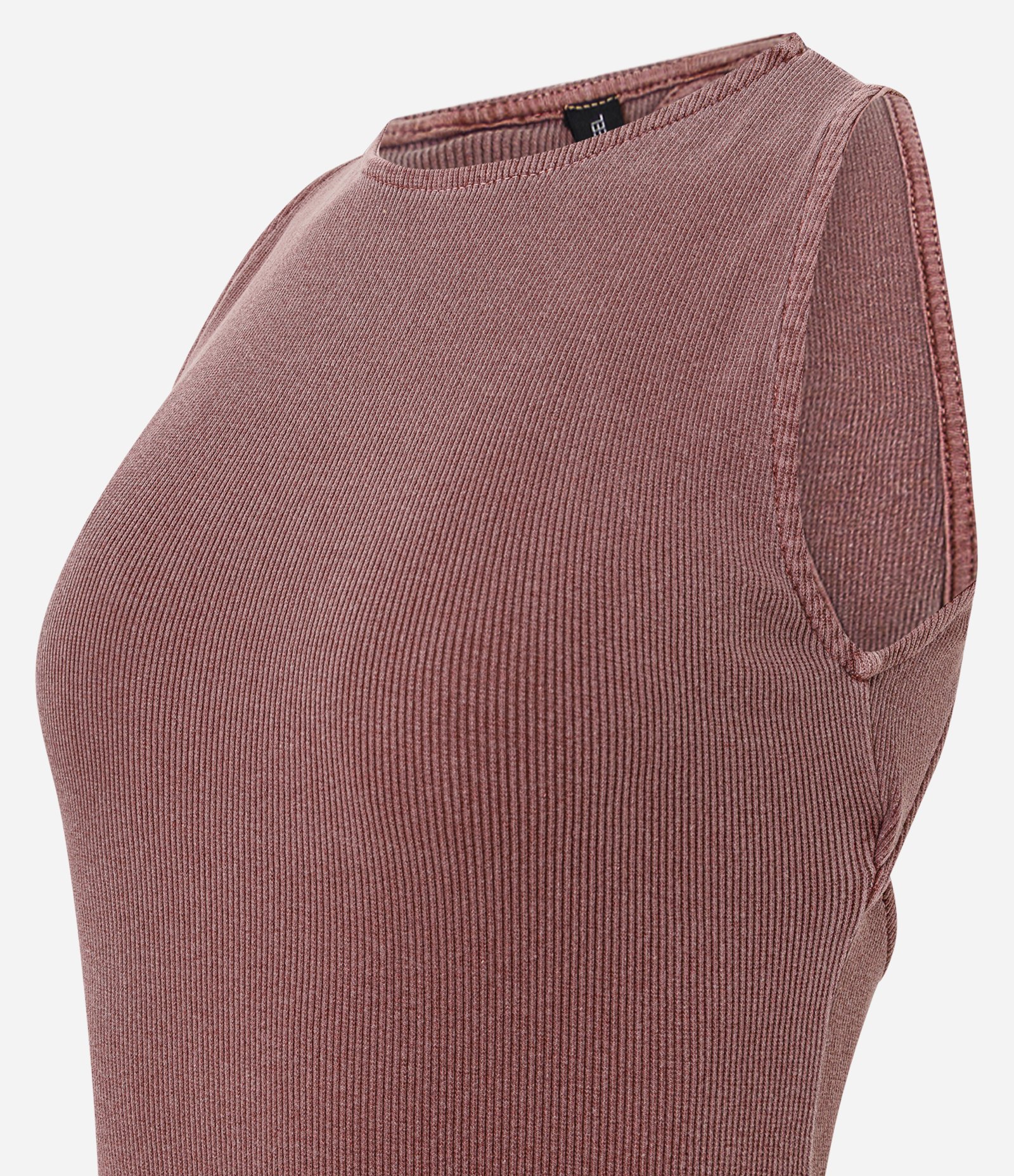 Vestido New Midi em Ribana com Costas Abertas Marrom 2