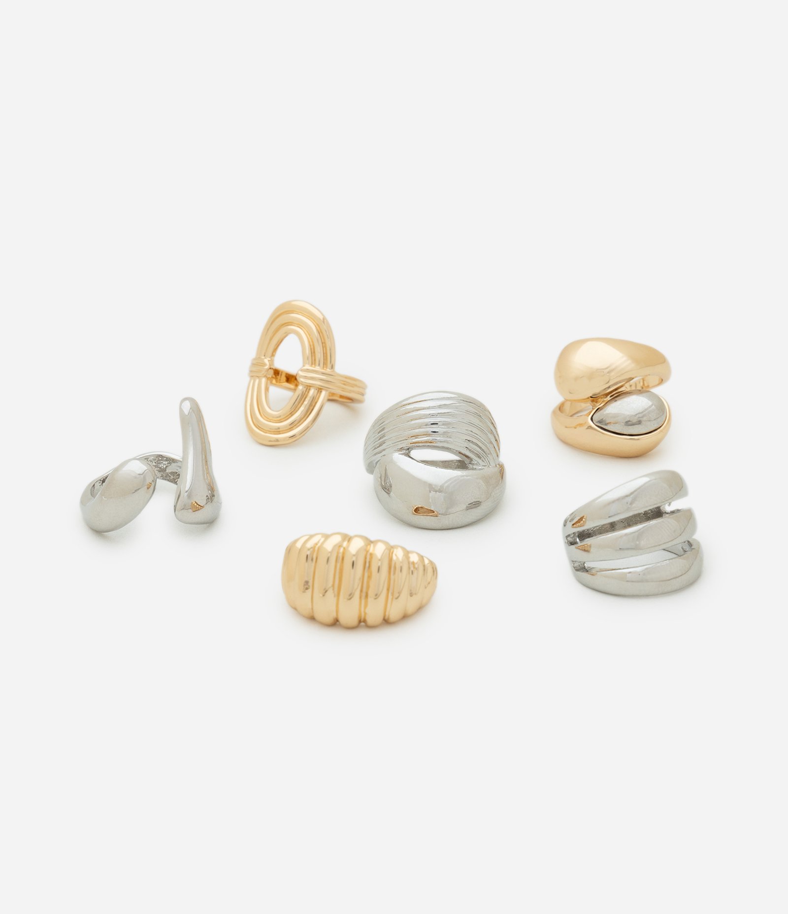 Kit 06 Anéis Robustos com Modelos Variados Multicores 2