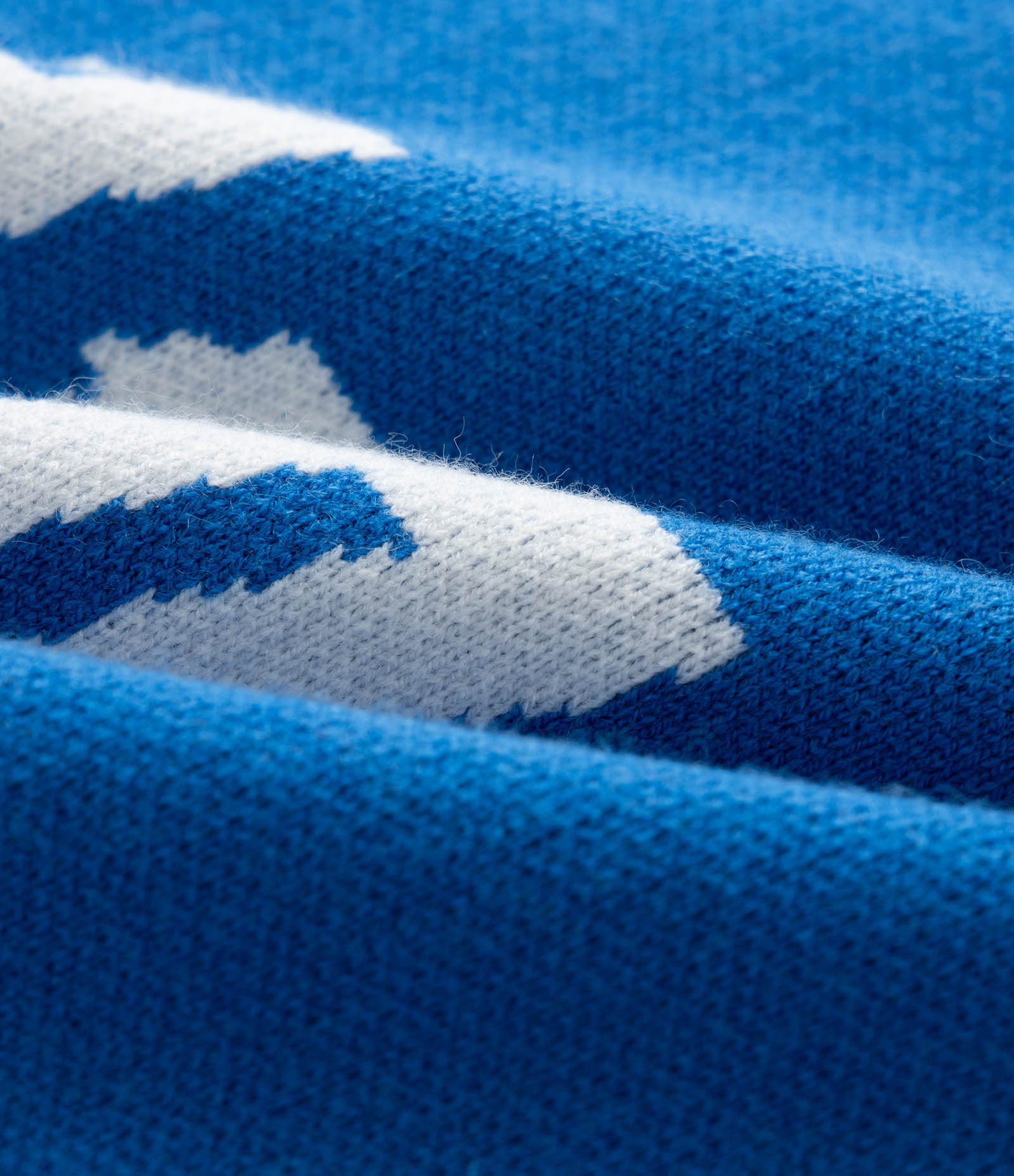 Camiseta Boxy em Tricô com Recortes e Estampa R10 Azul 7