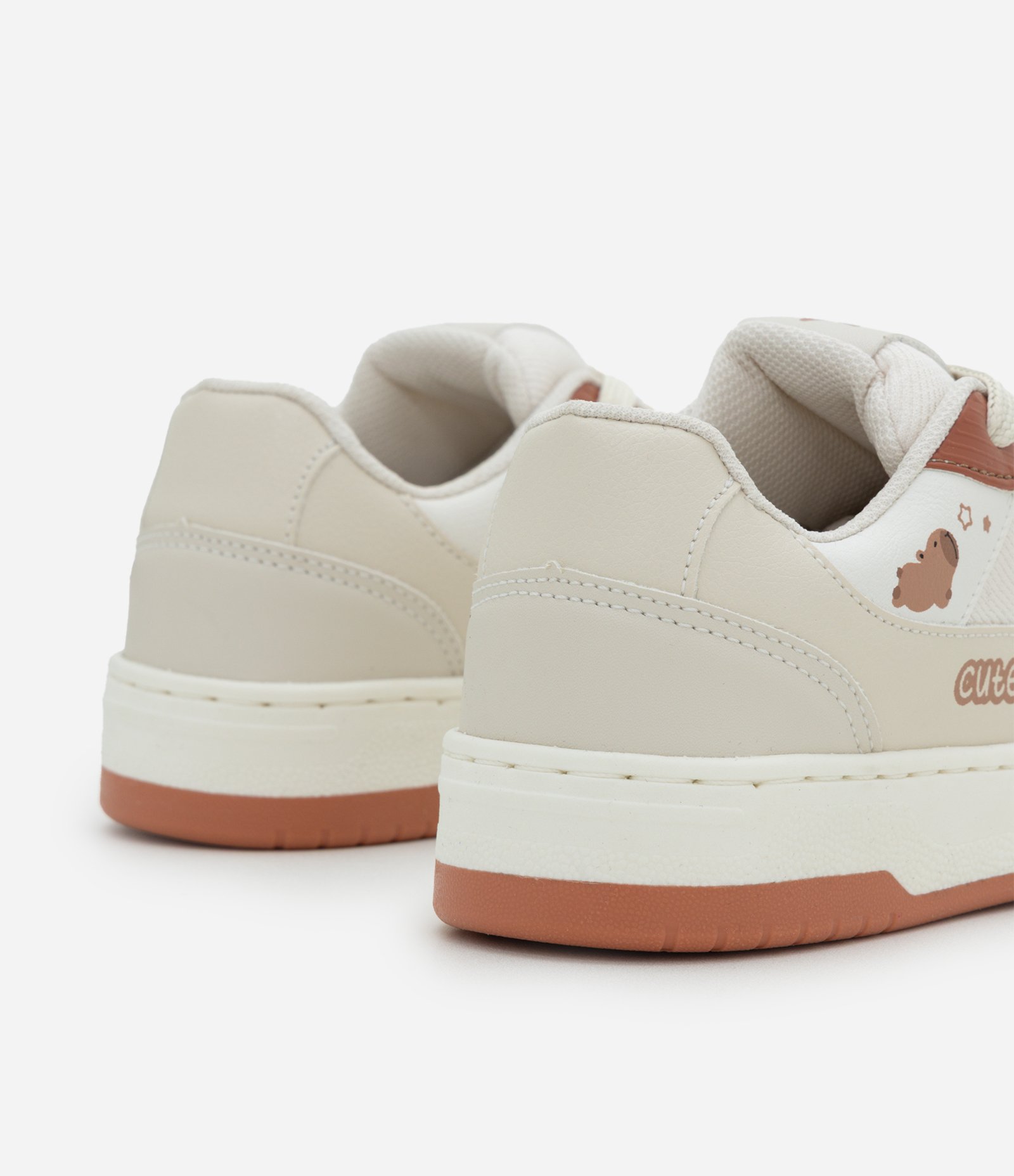 Tênis Infantil com Estampa Capivara Cute – Tam 28 ao 35 Bege Claro 2