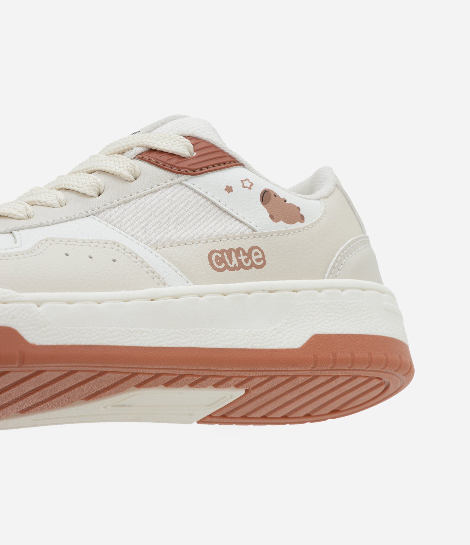 Tênis Infantil com Estampa Capivara Cute – Tam 28 ao 35 Bege Claro 3