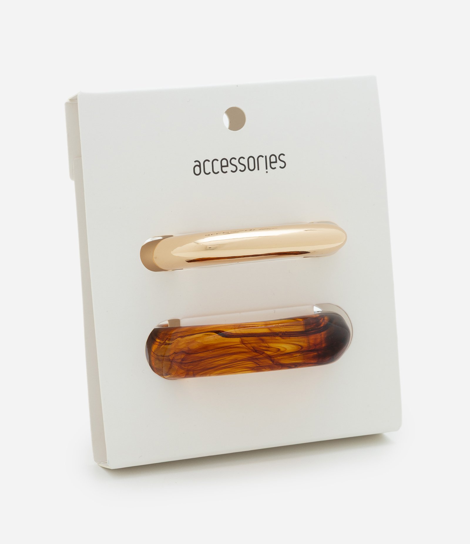 Kit 2 Braceletes Orgânicos em Metal e Resina Dourado 3