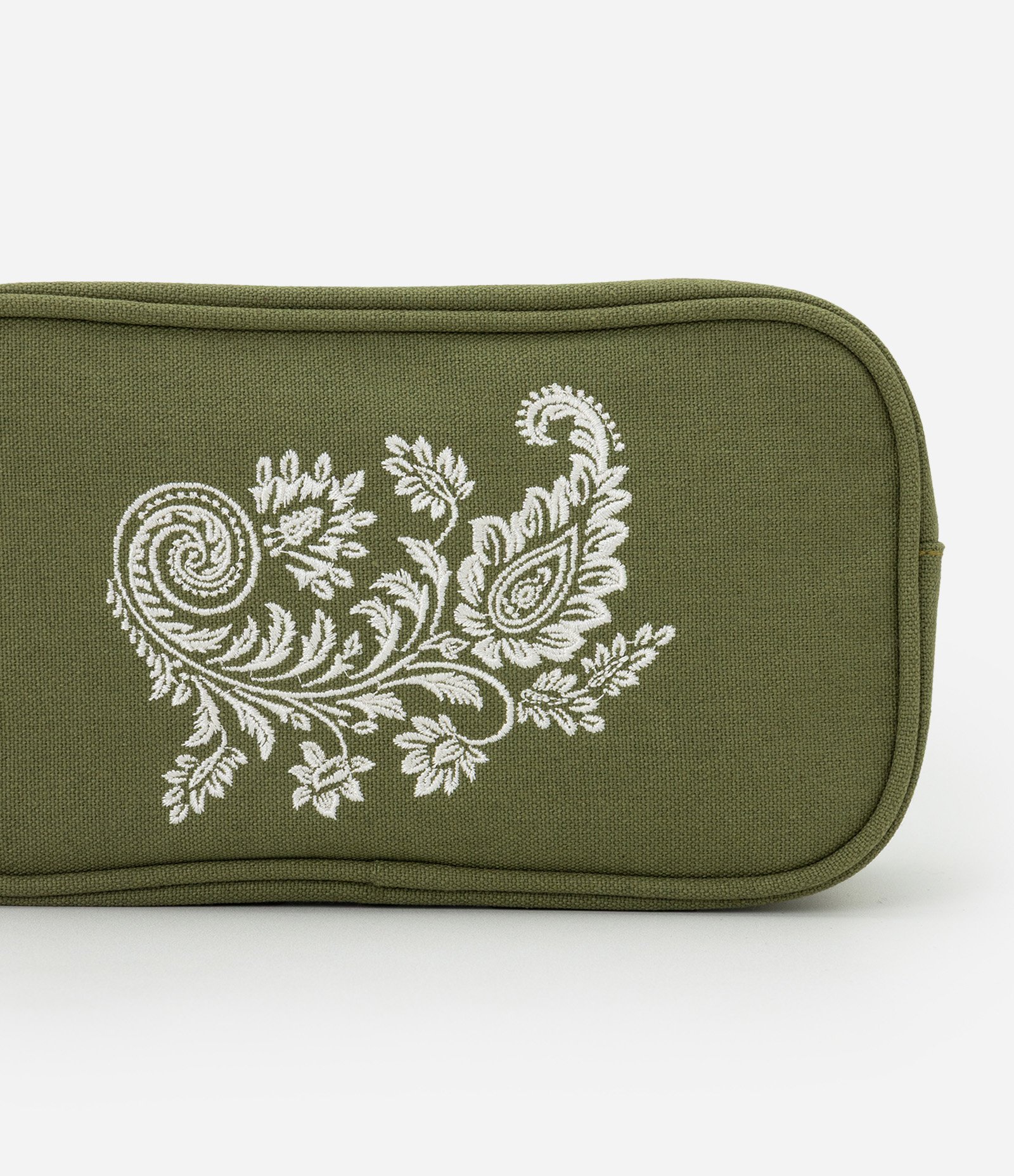 Necessaire Estojo com Estampa Paisley Verde 4