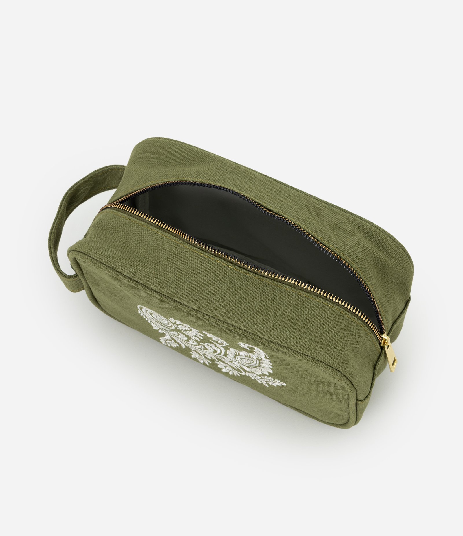 Necessaire Estojo com Estampa Paisley Verde 5