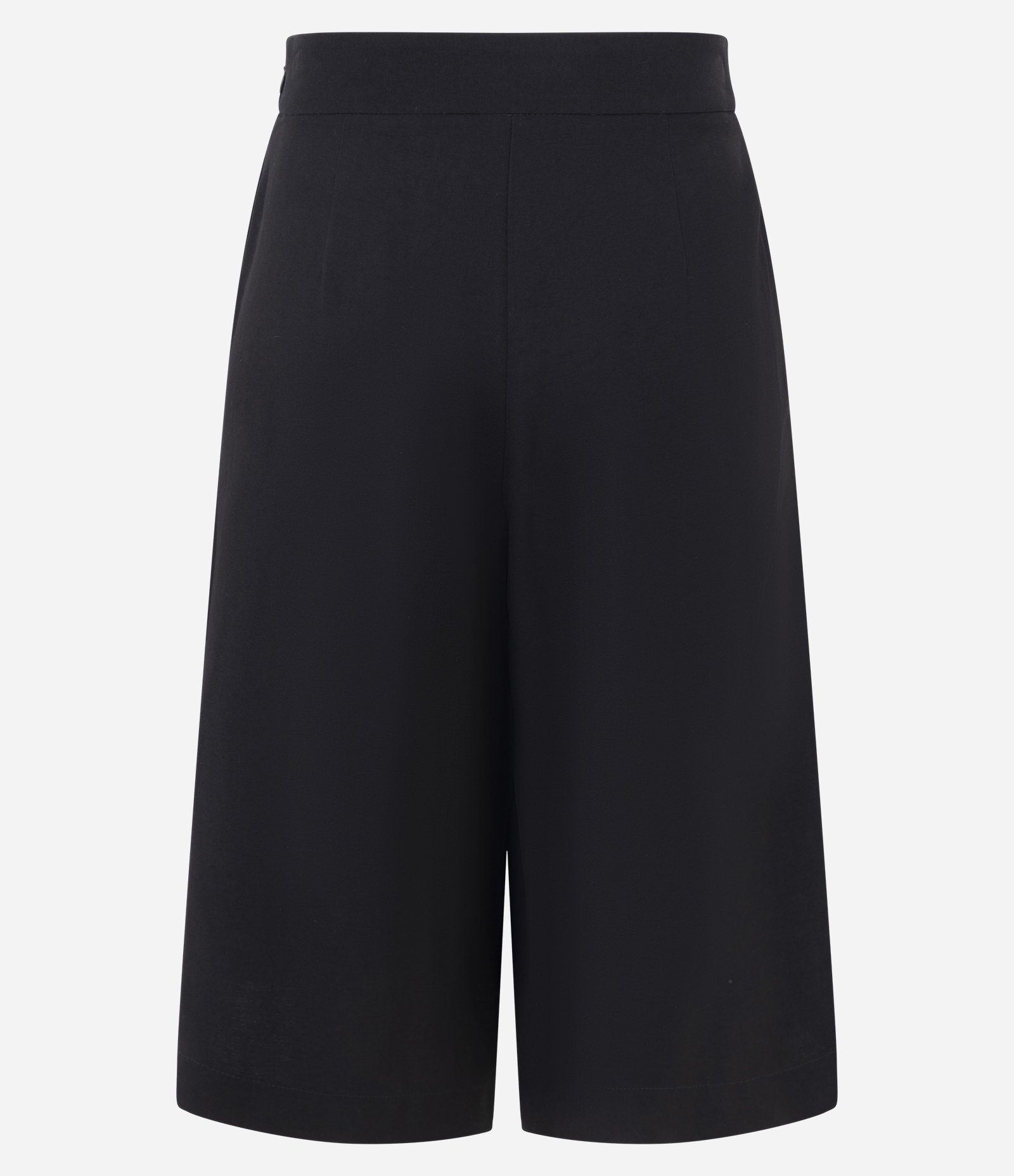 Bermuda Alfaiatada com Pregas Frontais e Cós Estruturado Preto 6