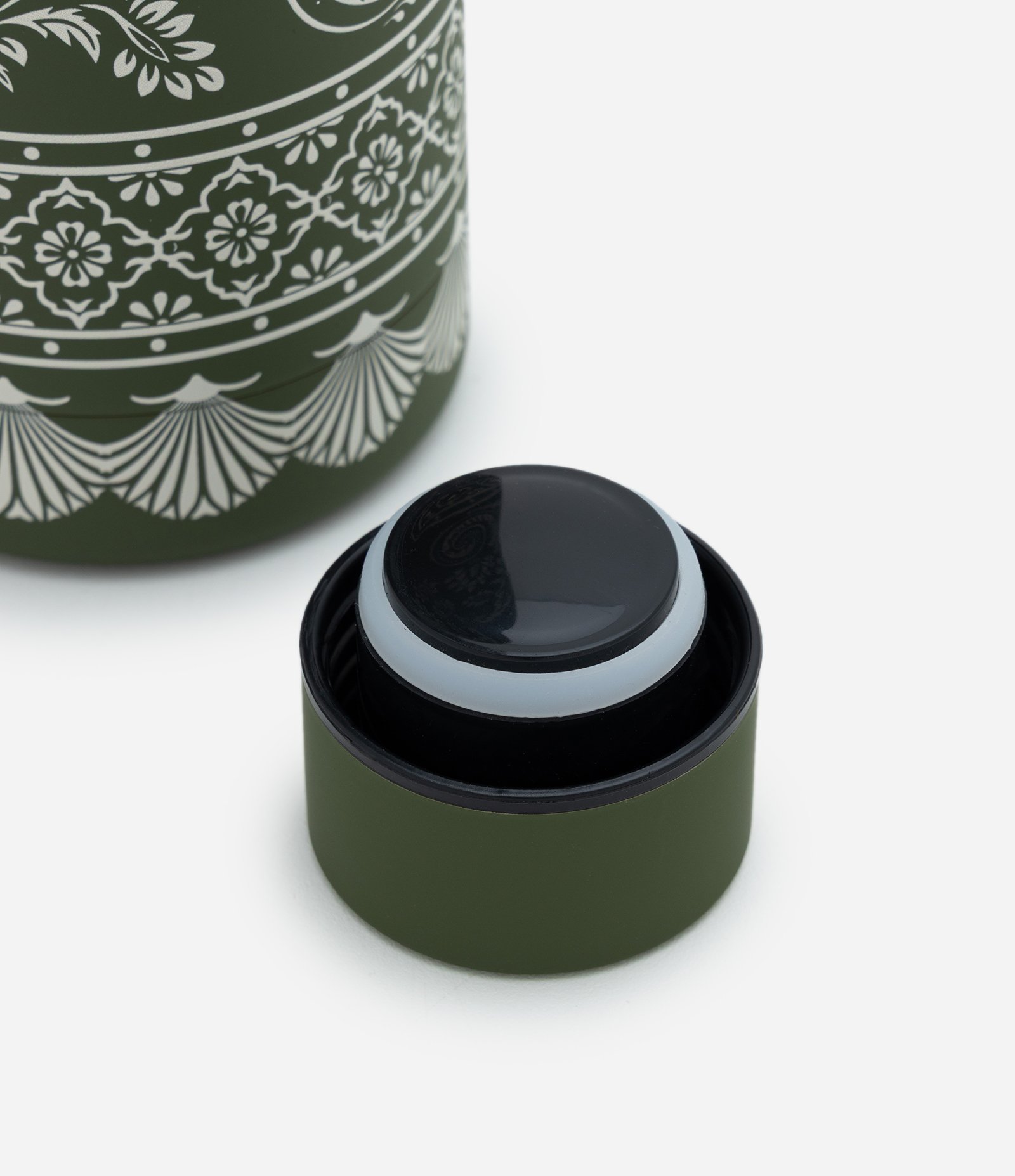 Garrafa Térmica com Estampa Paisley 500ml Verde 4