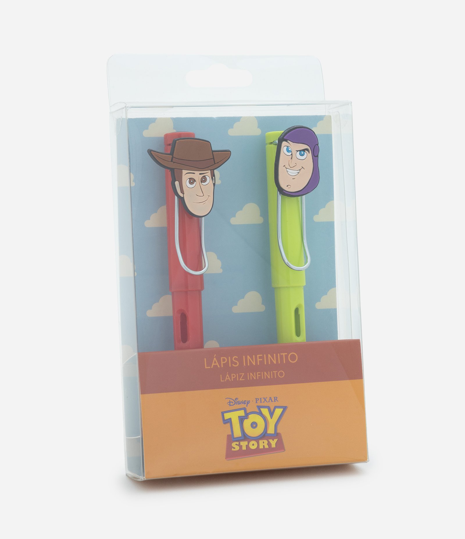 Kit 02 Lápis Infinito do Personagem Toy Story Multicores 4