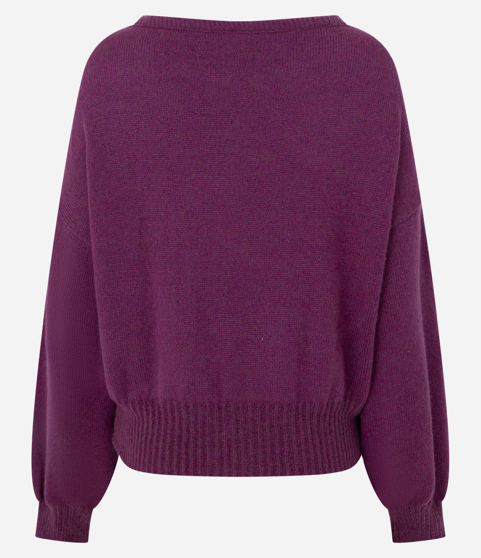 Blusa em Tricô Leve com Decote Ombro a Ombro Roxo 3