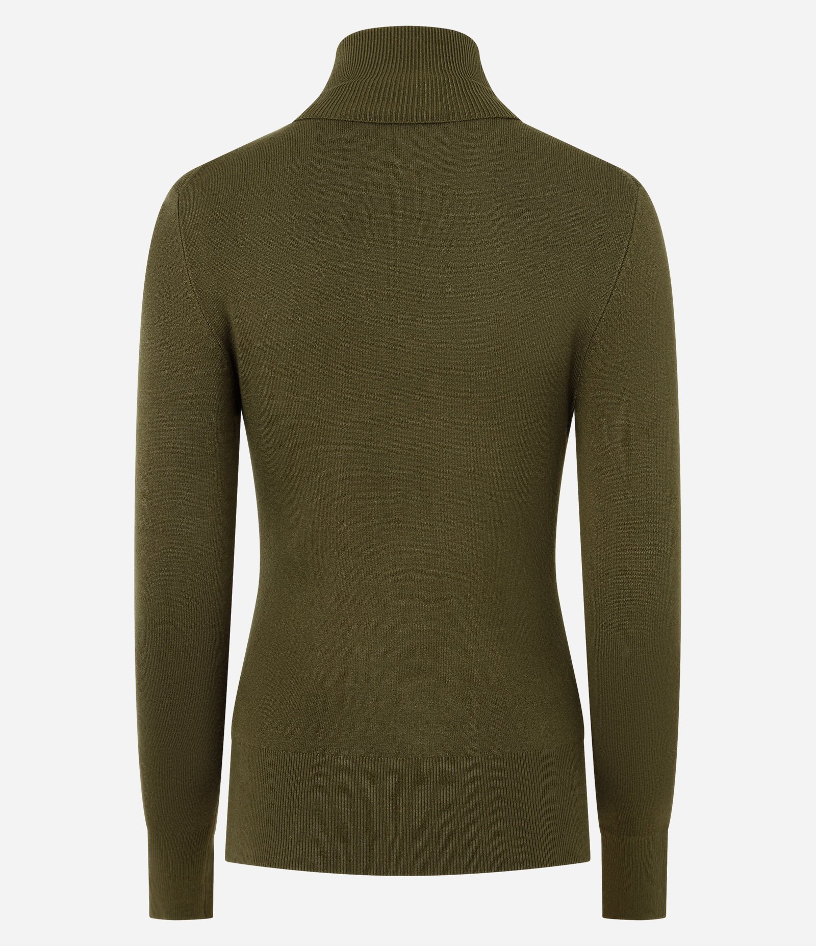 Blusa em Tricô com Gola Alta e Botões nas Mangas Verde 4