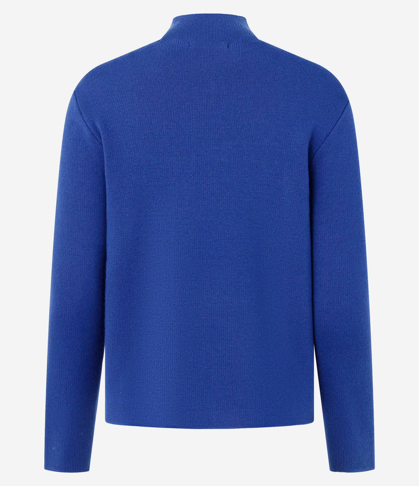 Blusa em Tricô com Golinha Alta Azul 3