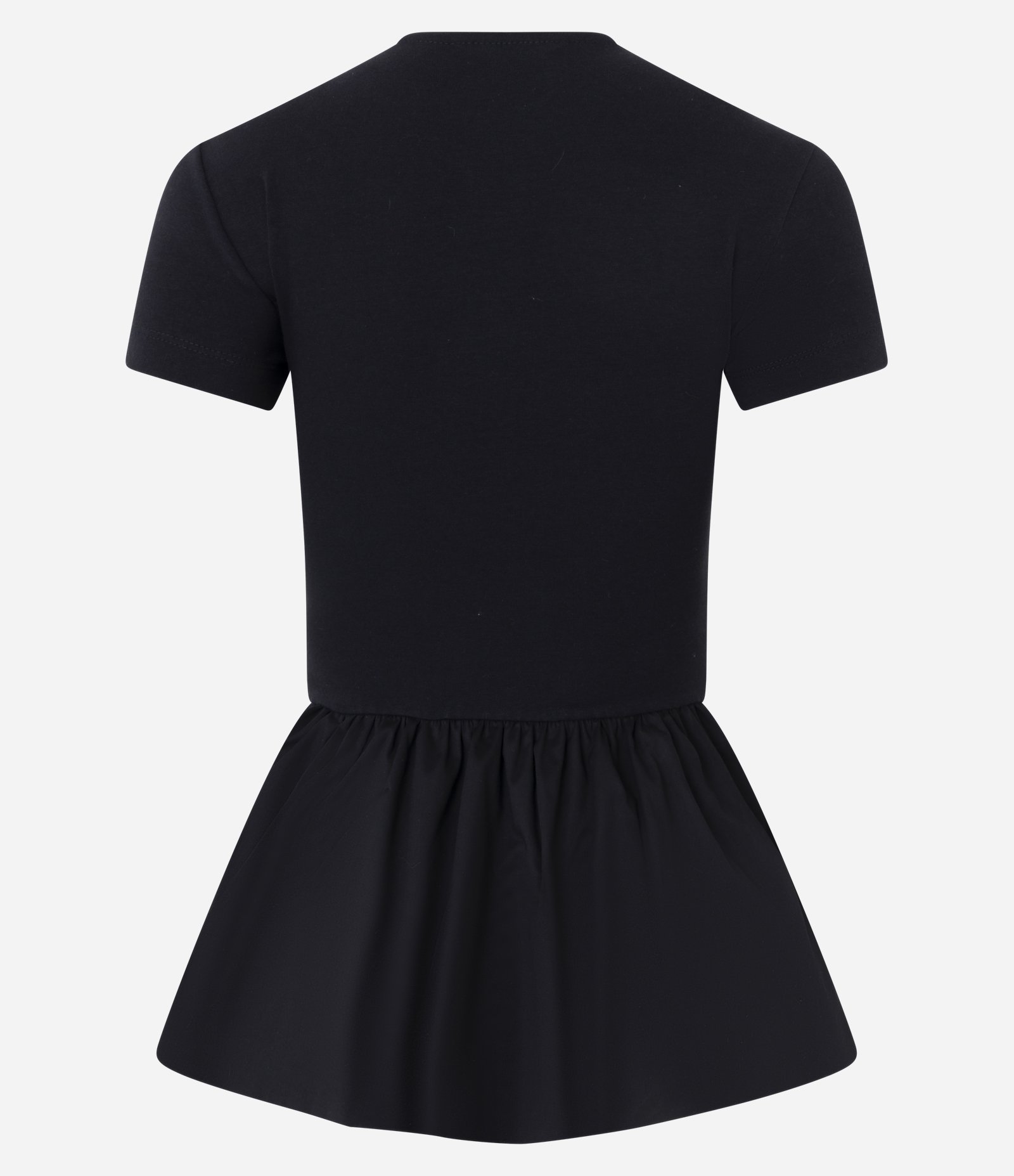 Blusa em Algodão com Manga Curta e Peplum Preto 7